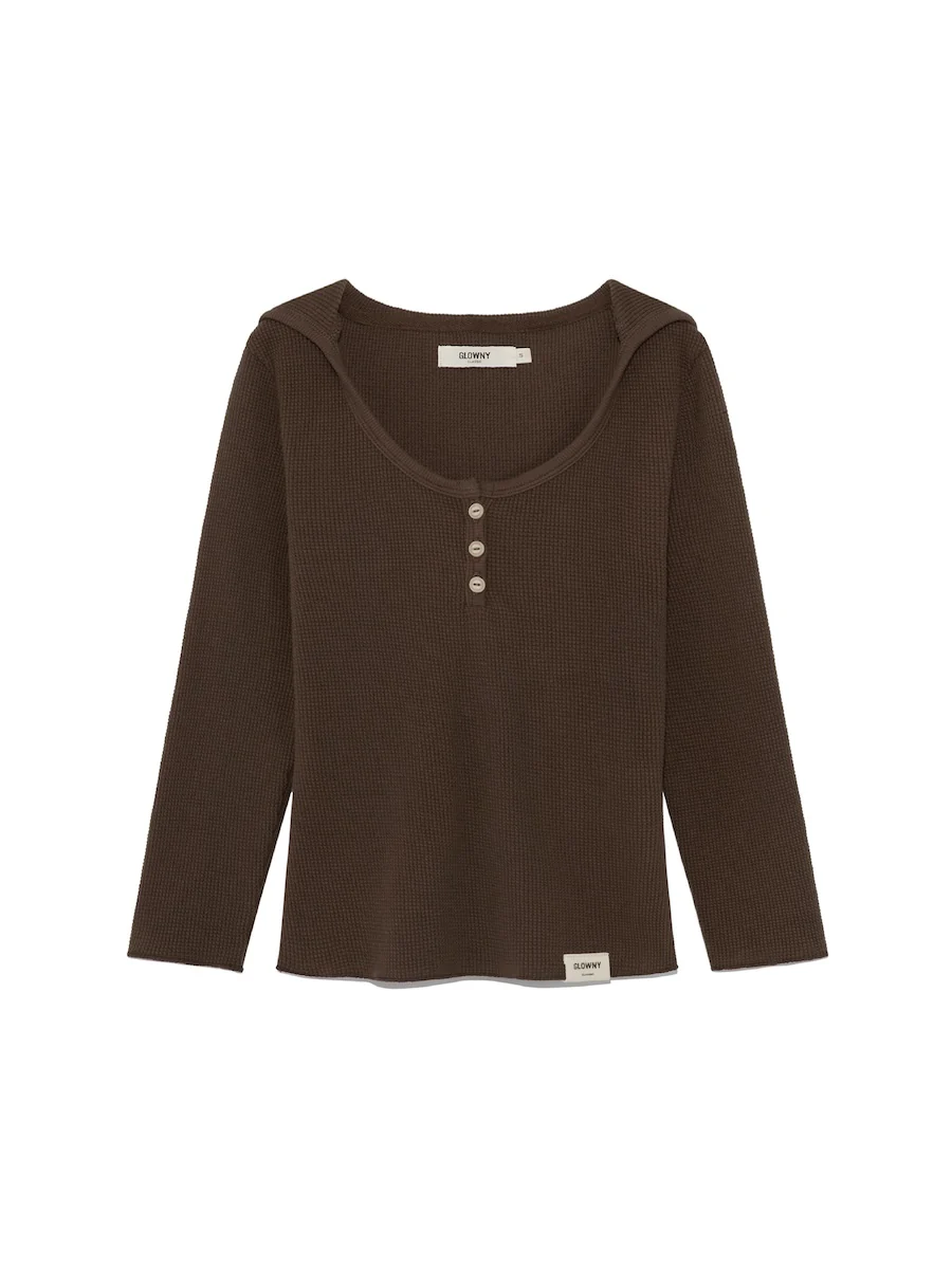 3/4 G WAFFLE BUTTON FLY TEE - Image 12