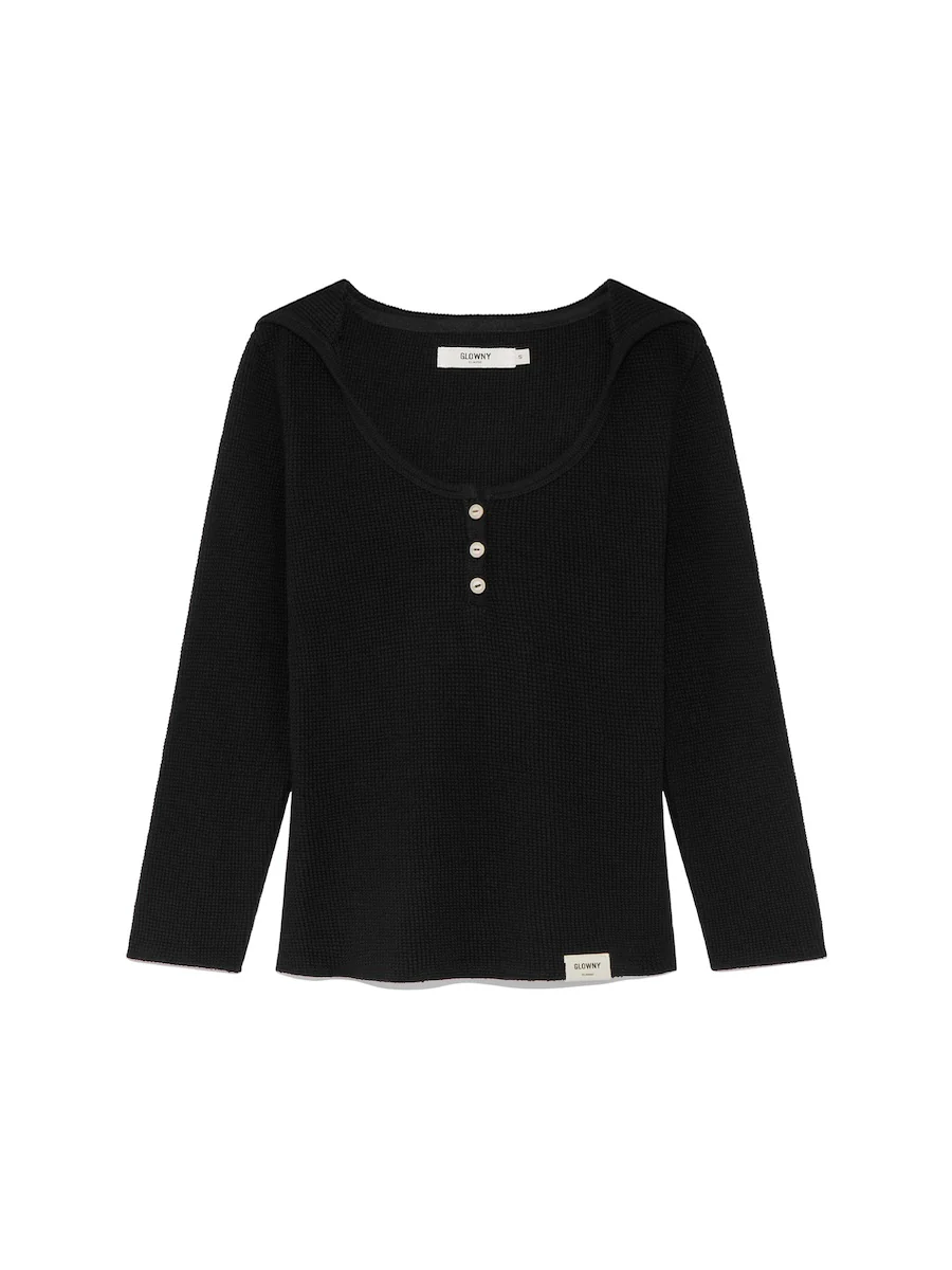 3/4 G WAFFLE BUTTON FLY TEE - Image 16
