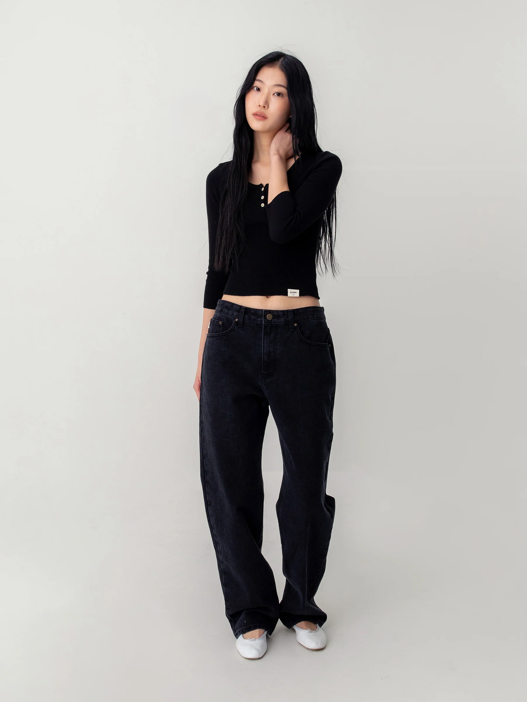 3/4 G WAFFLE BUTTON FLY TEE - Image 18