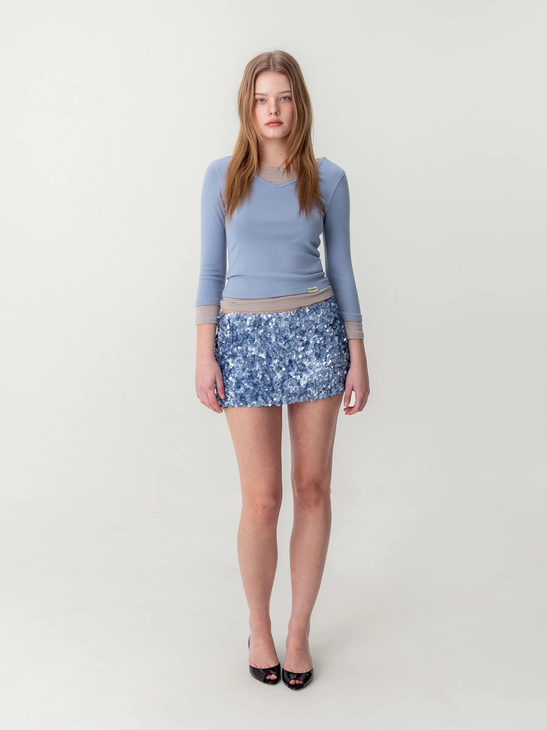 3/4 LAYERED CONTRAST HOODIE - Image 6