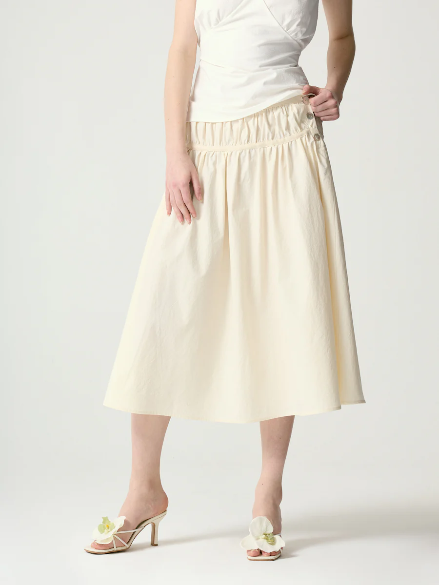 BLOOM SHIRRING LONG SKIRT - Image 6