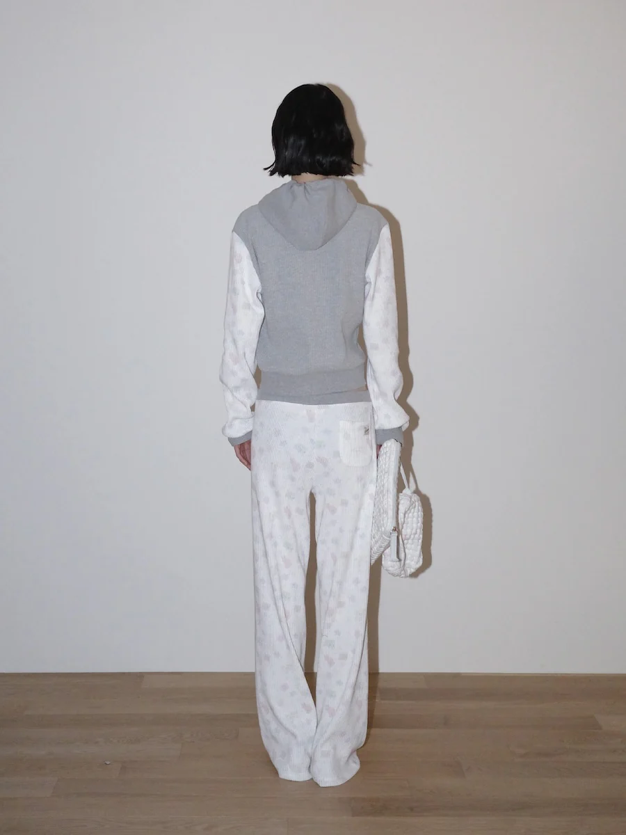 CONTRAST DREAMY WAFFLE PANTS - Image 6