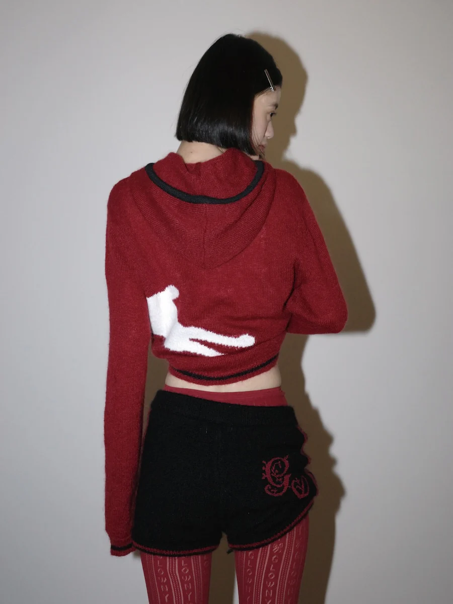 COZY CRITTER HOODED KNIT - Image 10