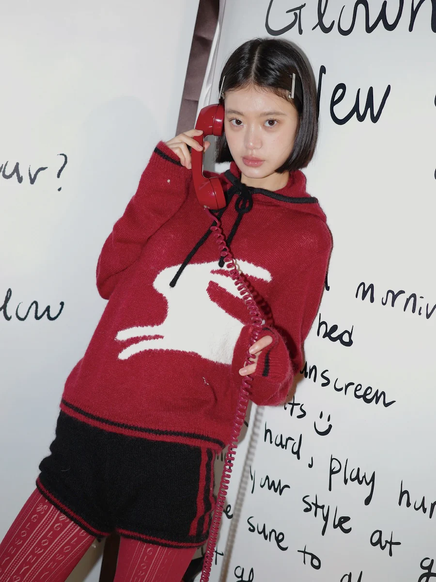 COZY CRITTER HOODED KNIT - Image 8