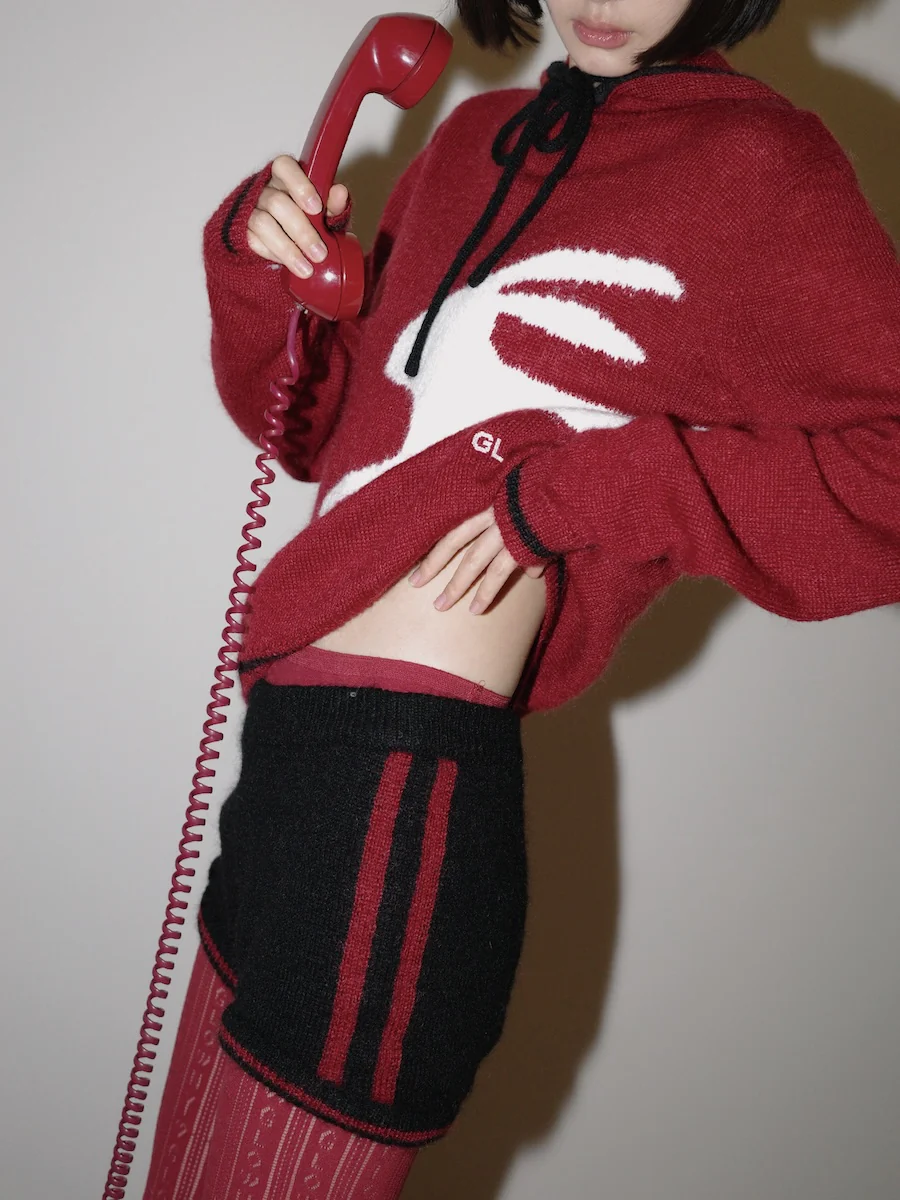 CROSS-STITCH KNIT SHORTS - Image 10