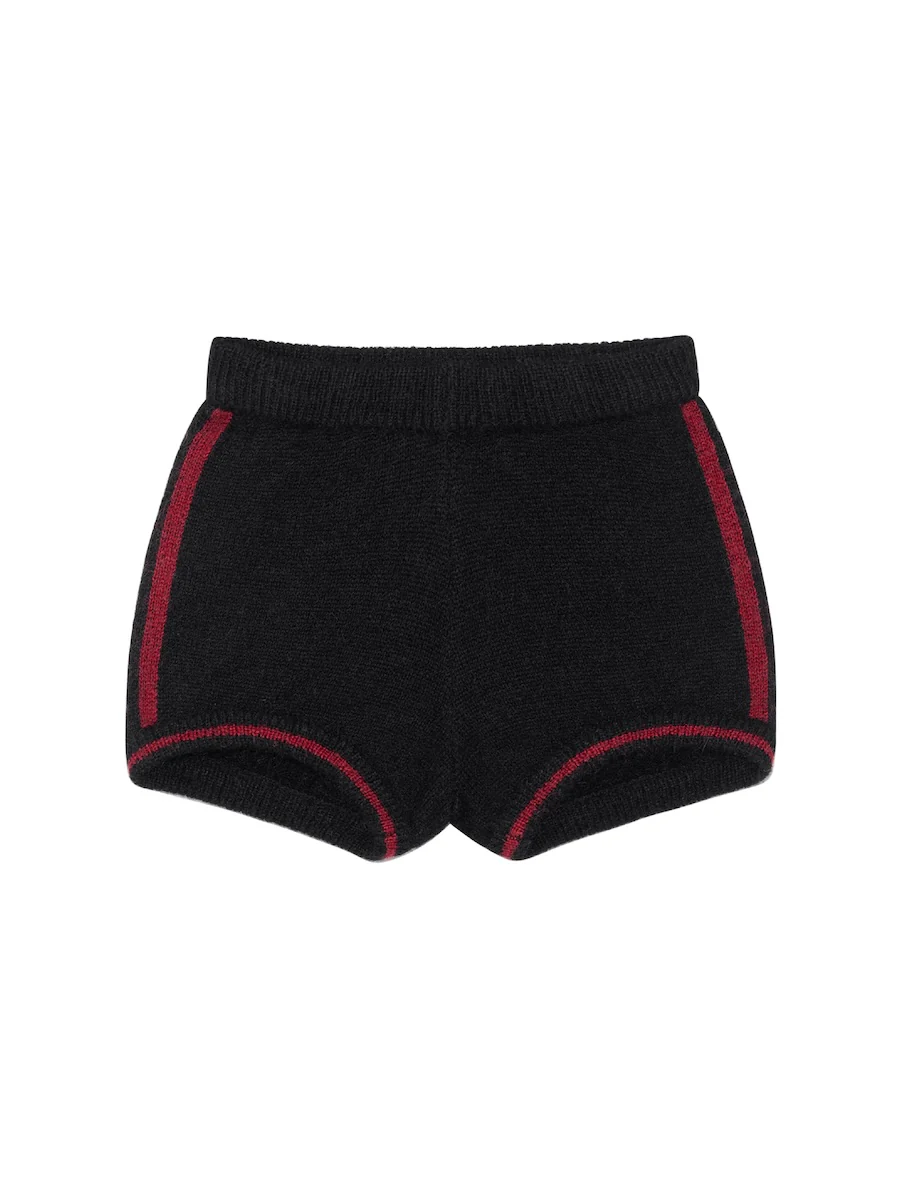 CROSS-STITCH KNIT SHORTS - Image 11