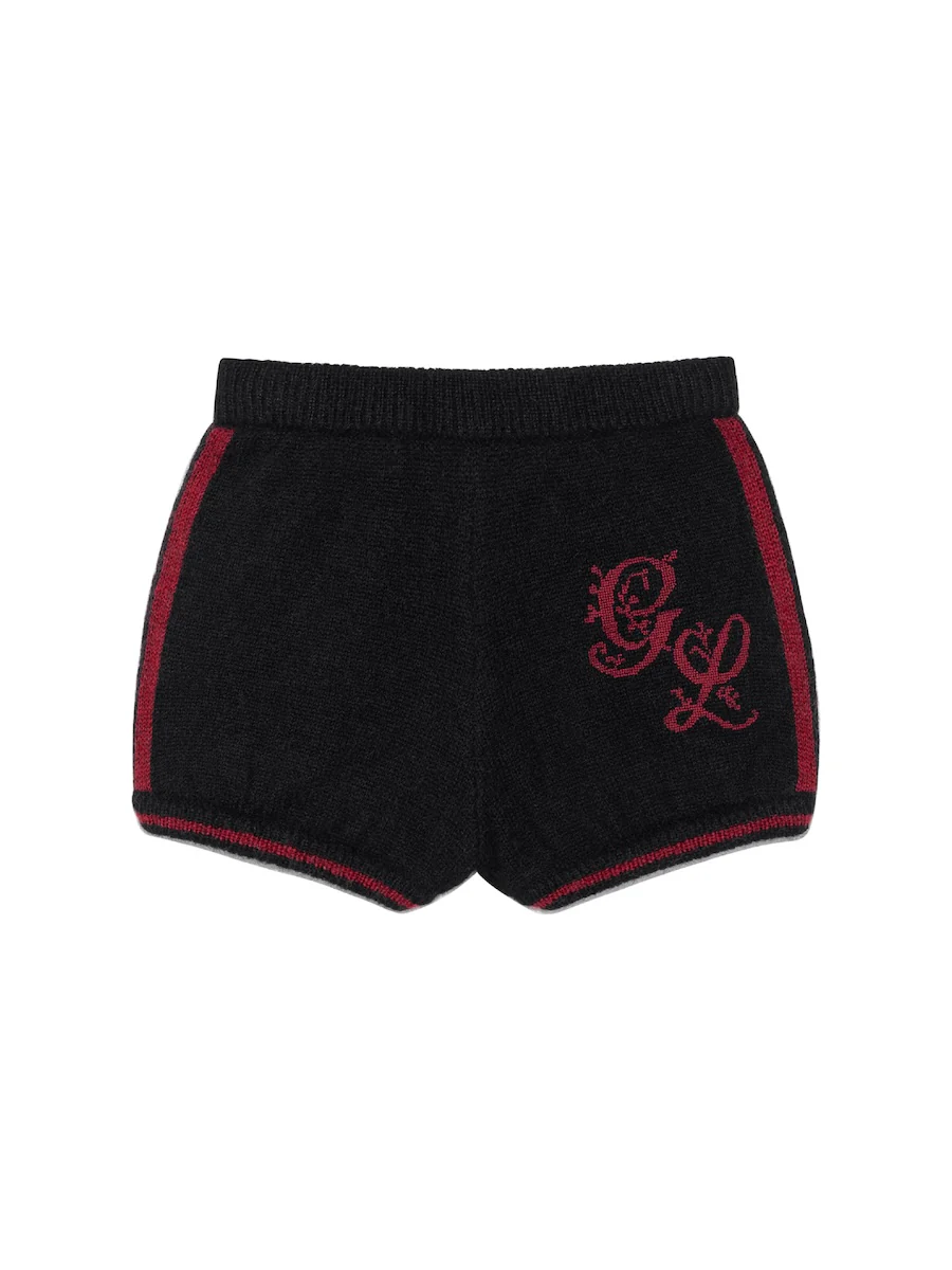 CROSS-STITCH KNIT SHORTS - Image 7