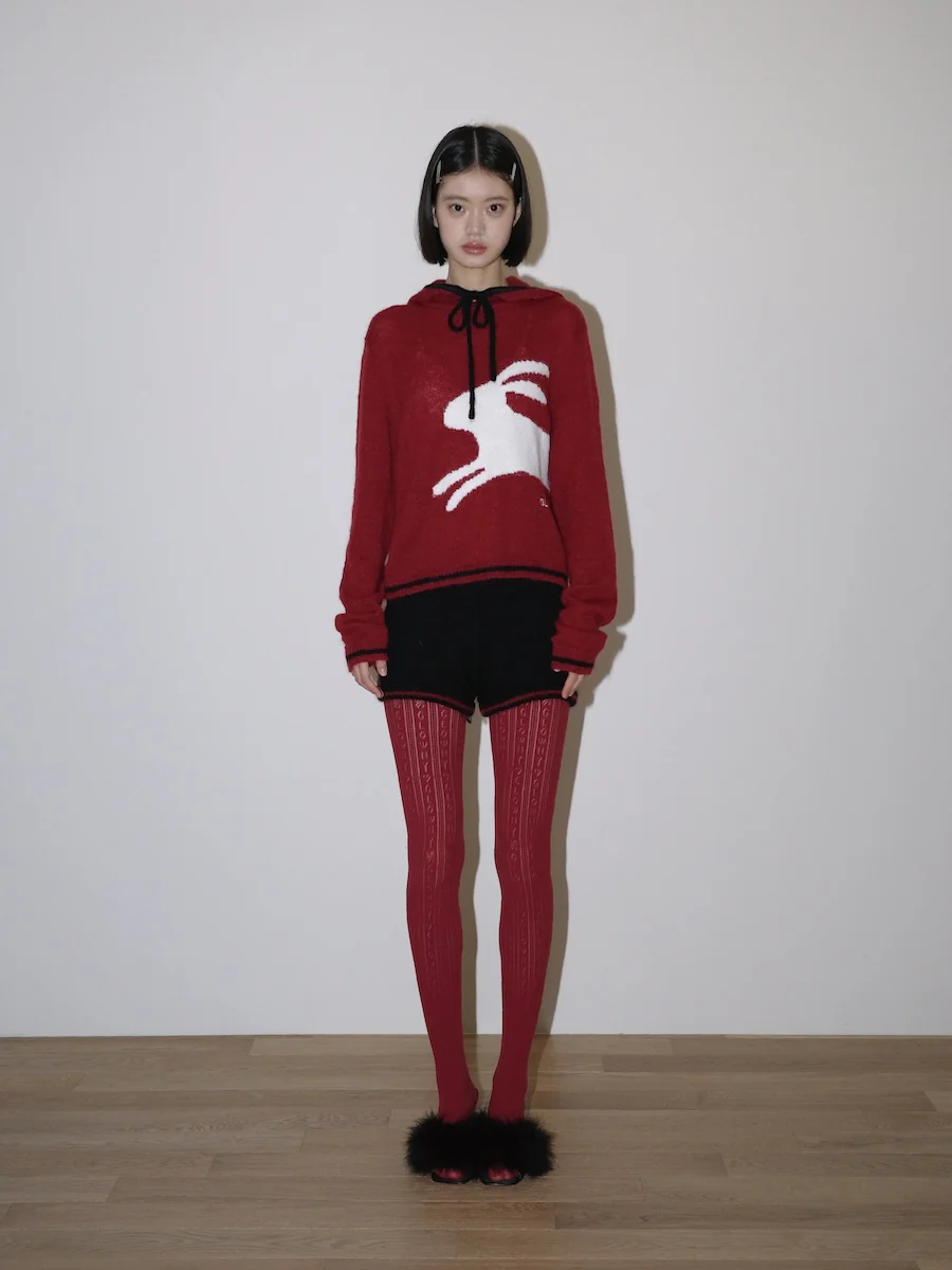 CROSS-STITCH KNIT SHORTS - Image 8