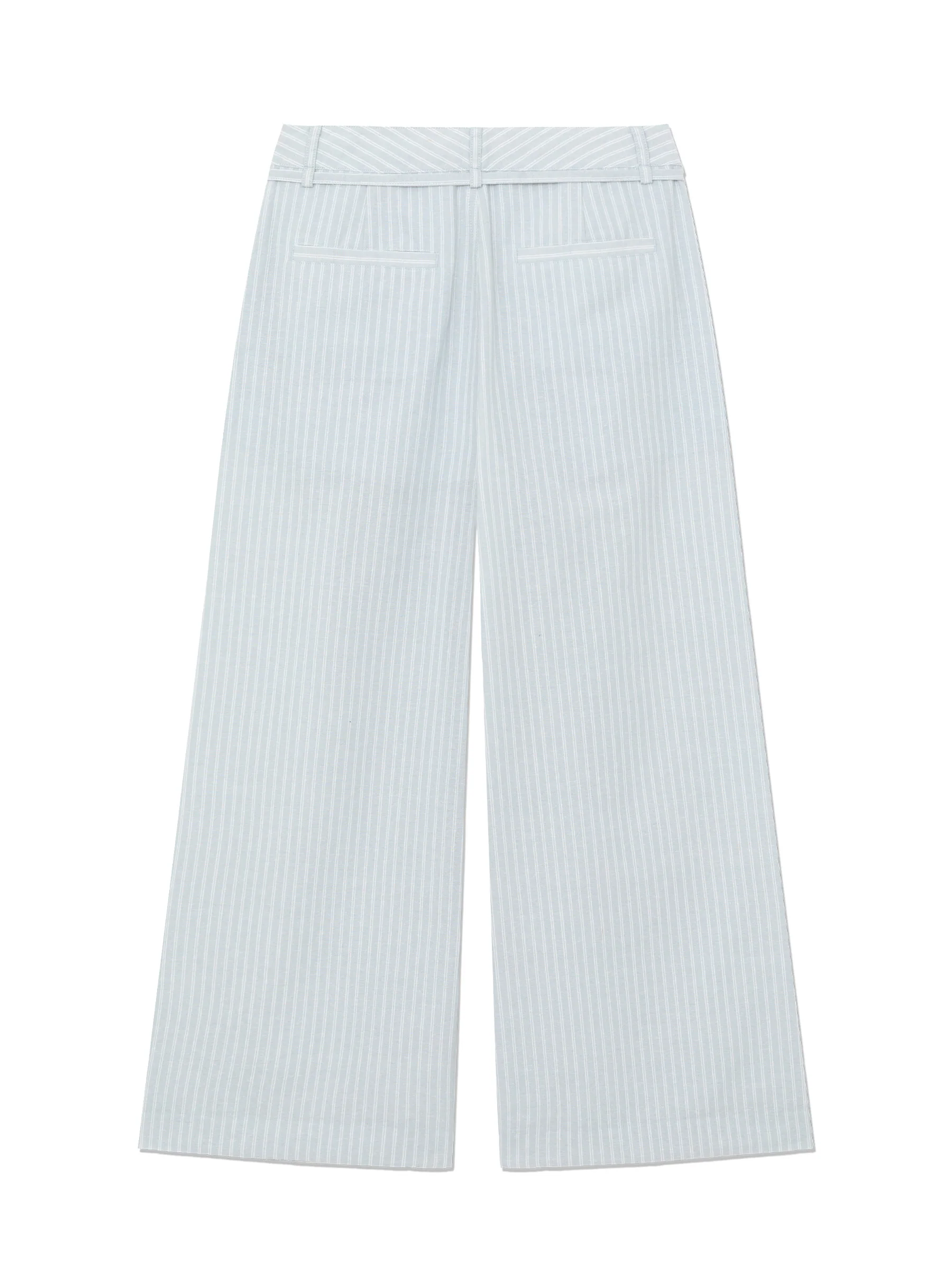 G BELTED LINEN WIDE PANTS - Image 3