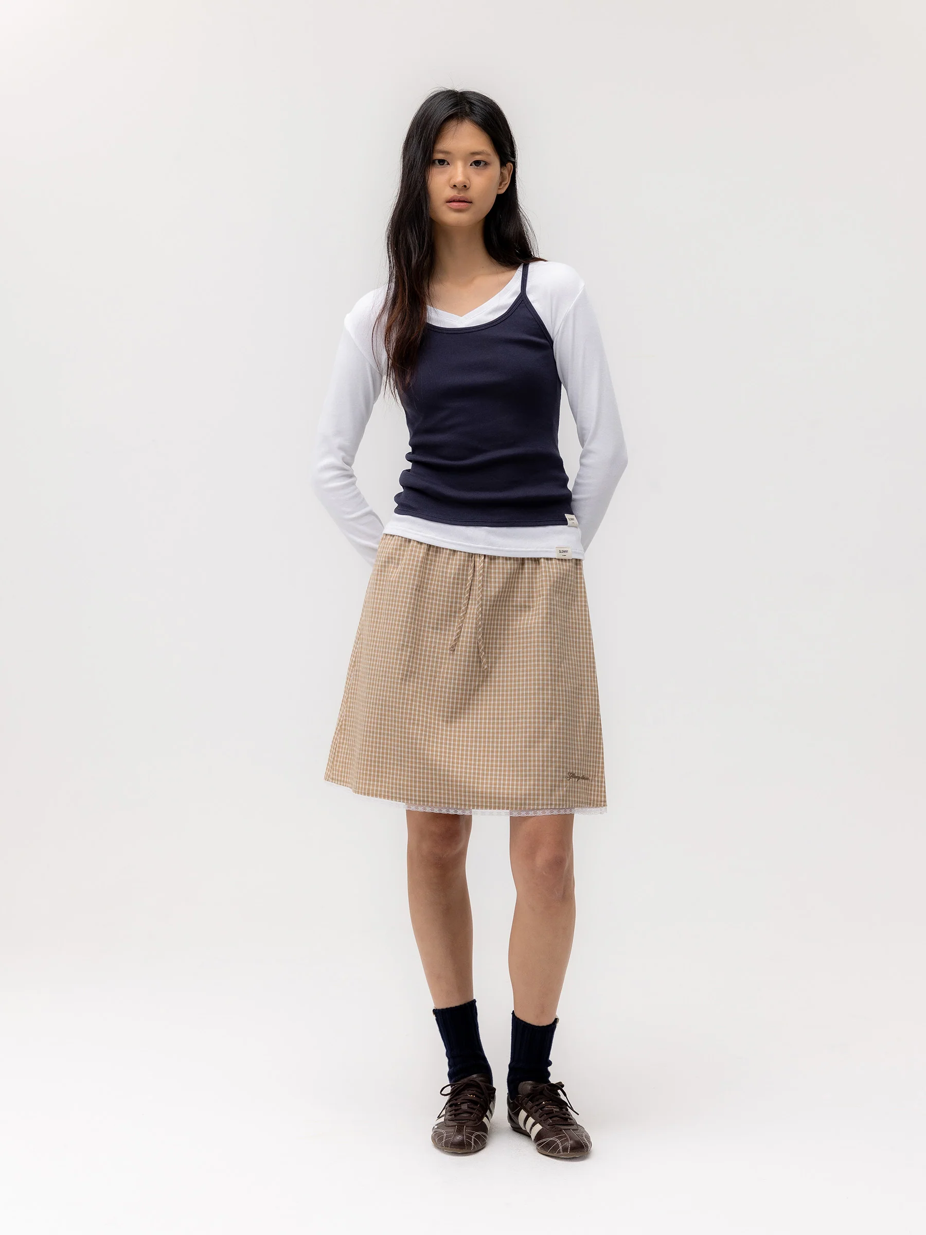 G CLASSIC LACE-UP MIDI SKIRT - Image 10