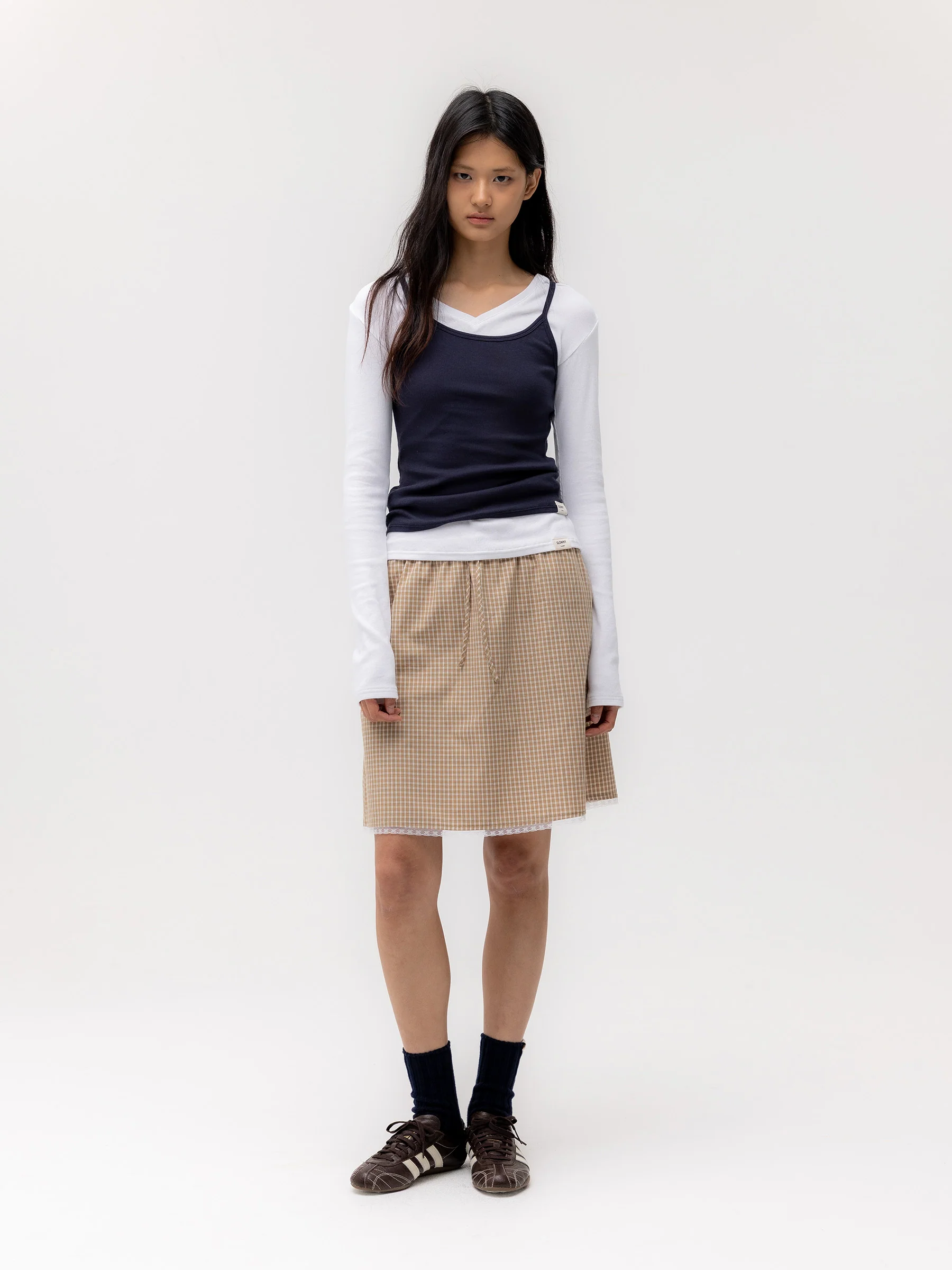 G CLASSIC LACE-UP MIDI SKIRT - Image 12