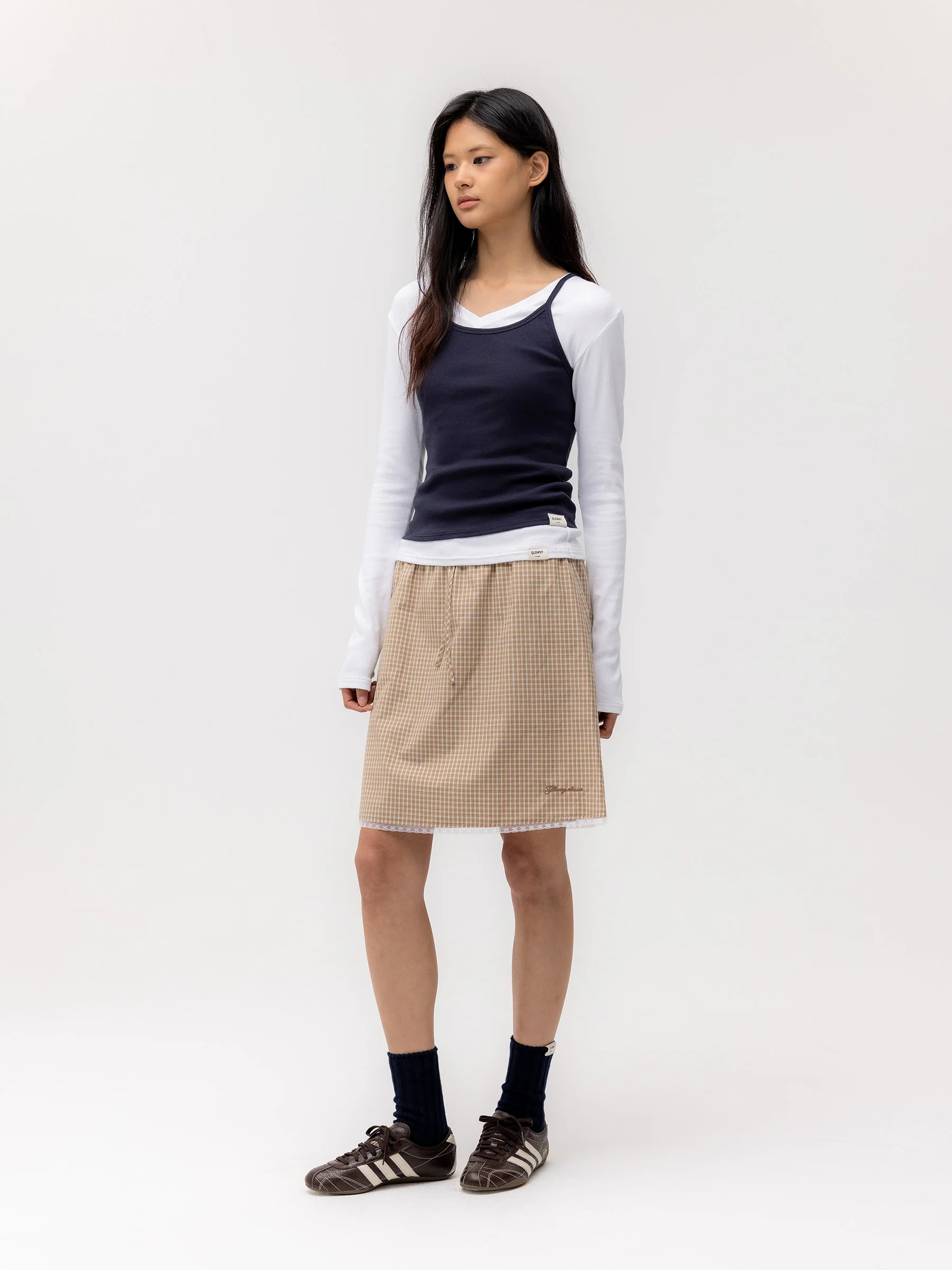 G CLASSIC LACE-UP MIDI SKIRT - Image 13