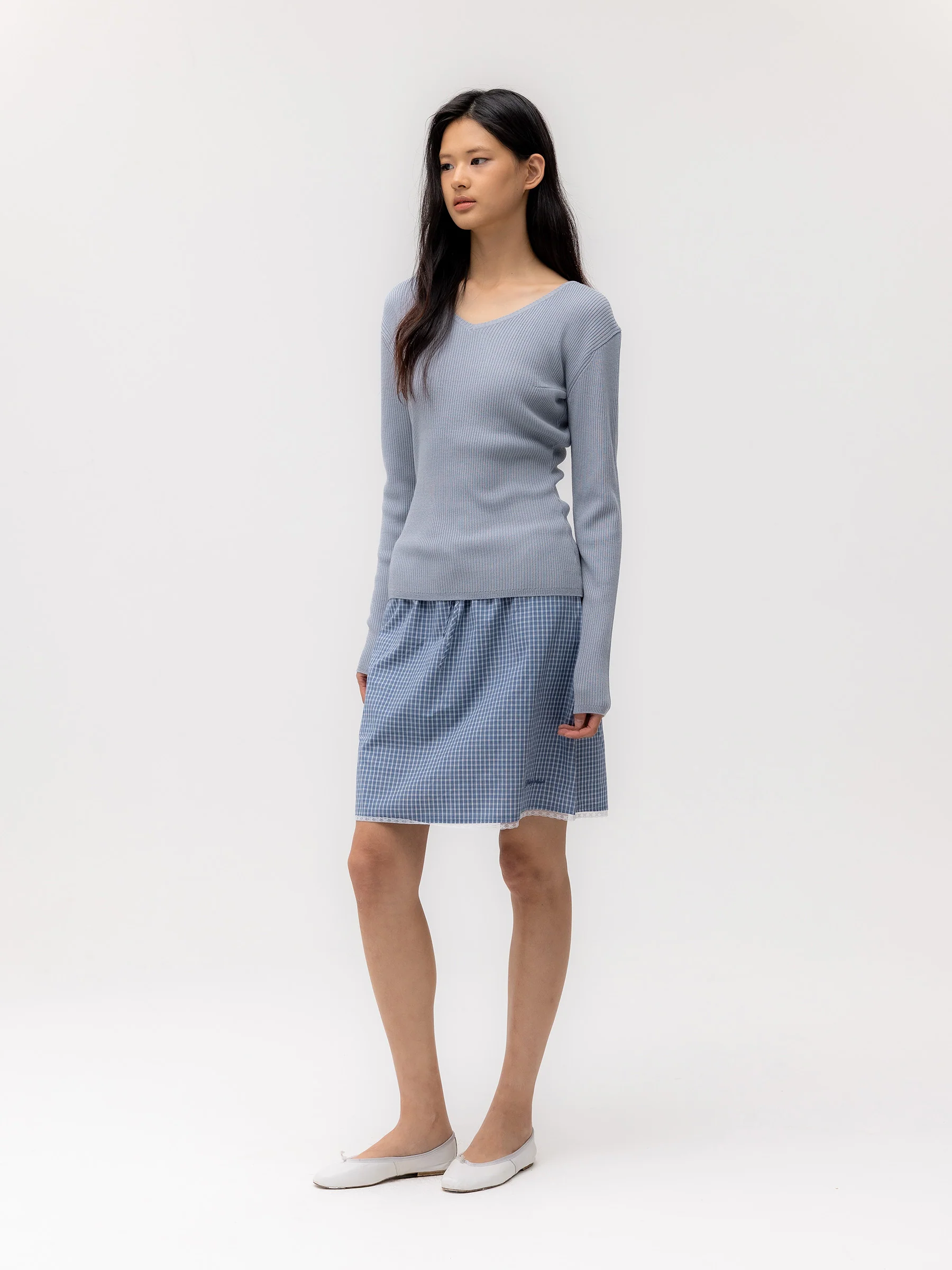 G CLASSIC LACE-UP MIDI SKIRT - Image 22