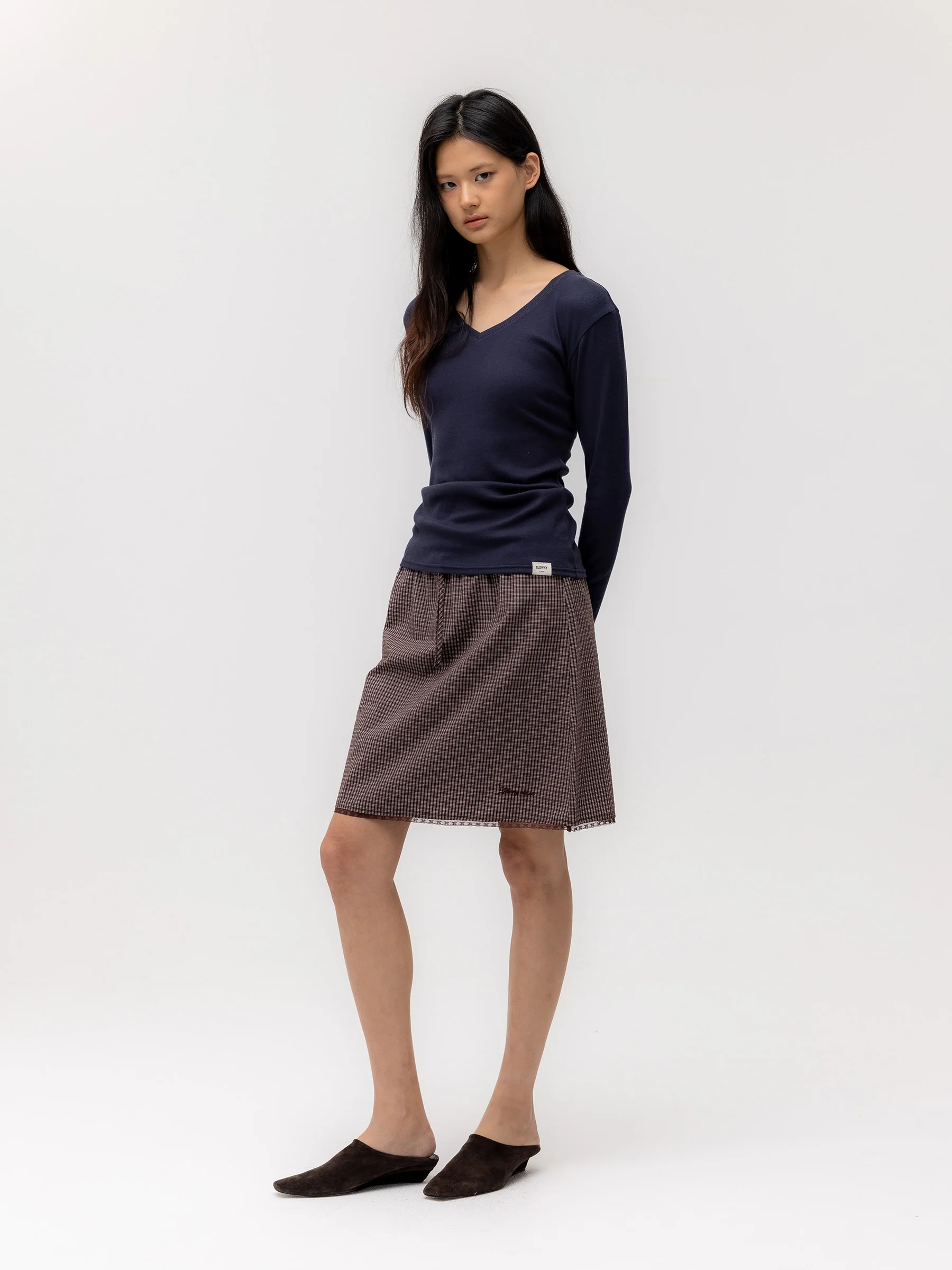 G CLASSIC LACE-UP MIDI SKIRT - Image 28
