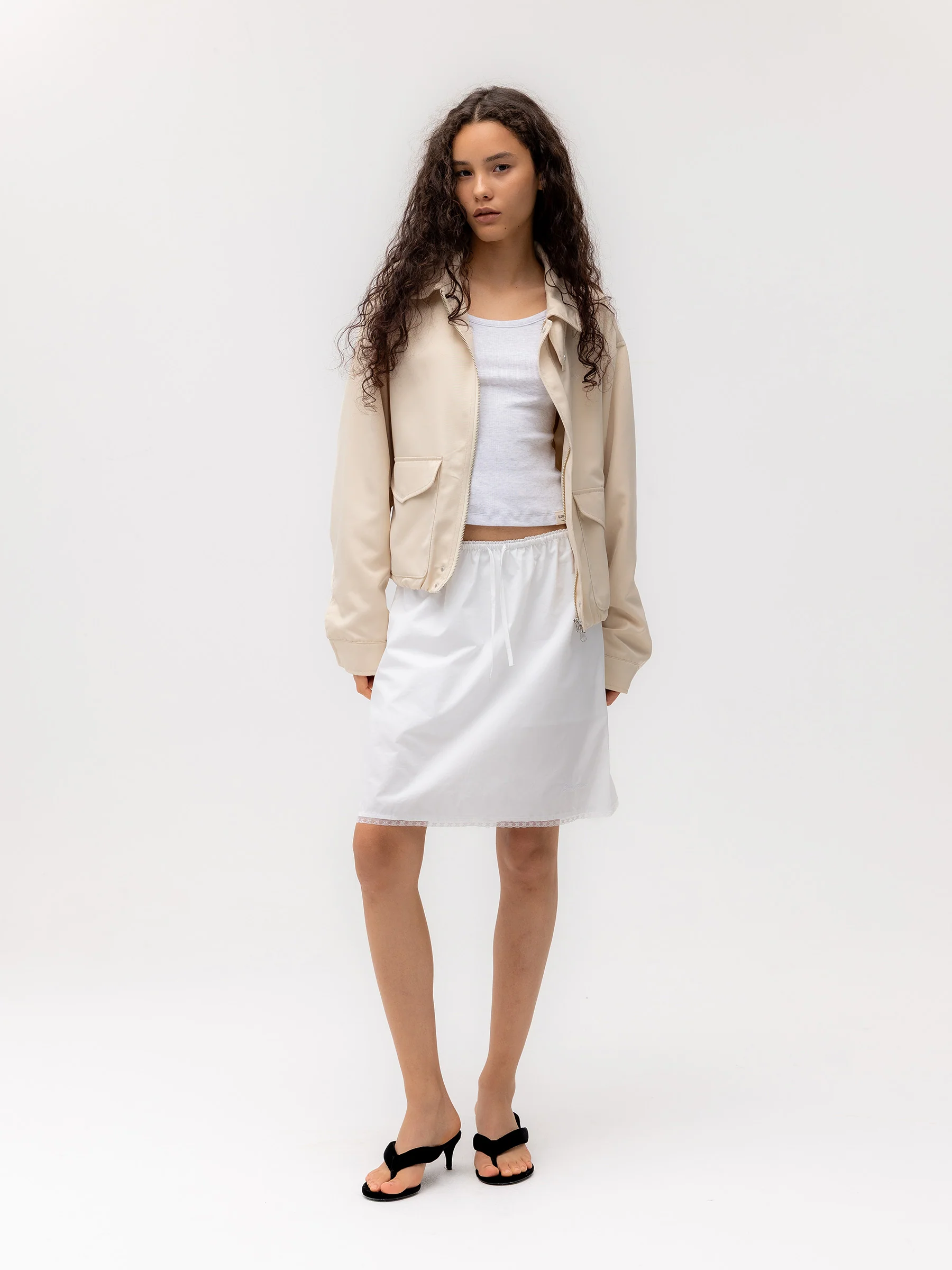 G CLASSIC LACE-UP MIDI SKIRT - Image 5
