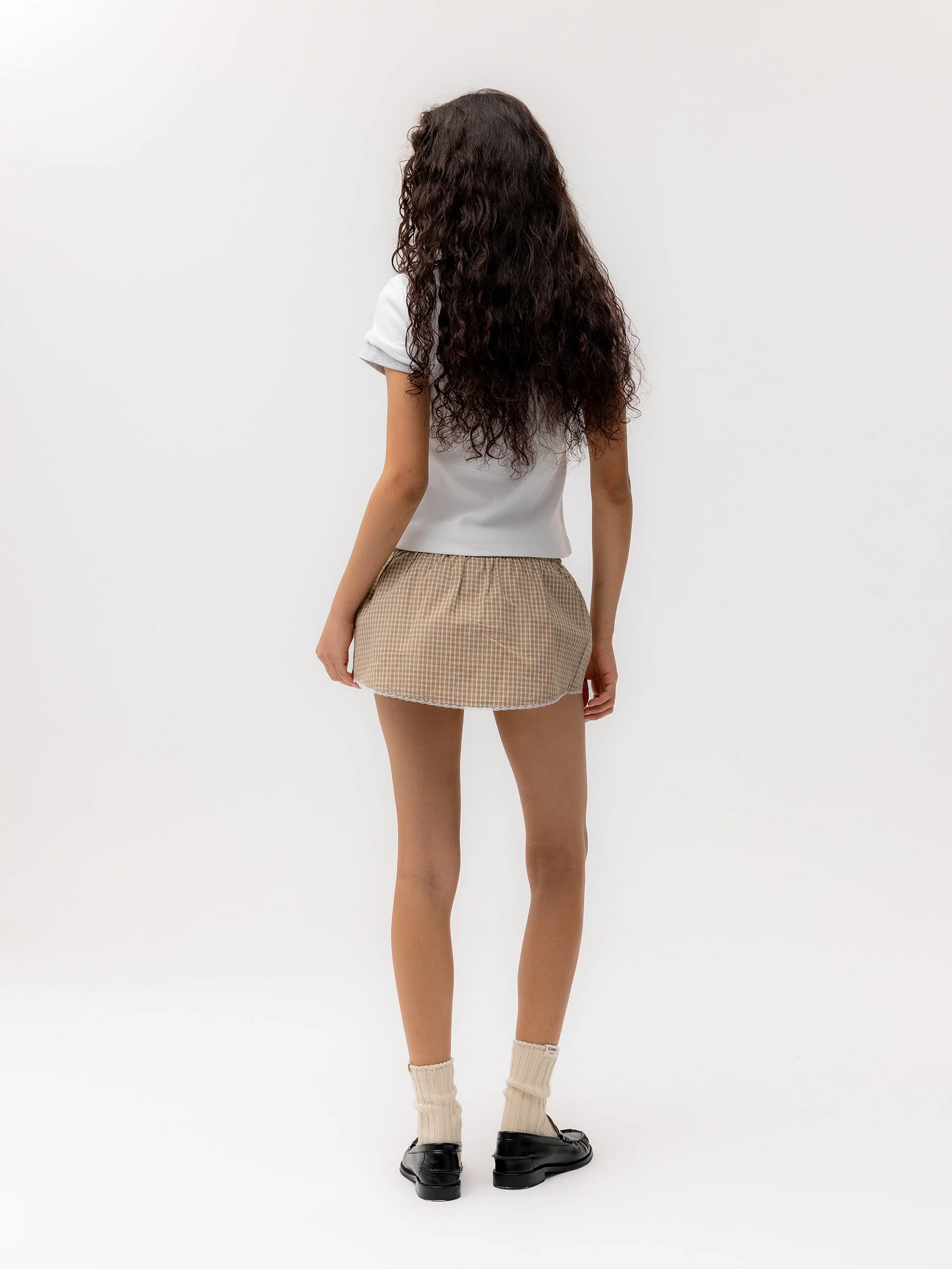 G CLASSIC LACE-UP MINI SKIRT - Image 14