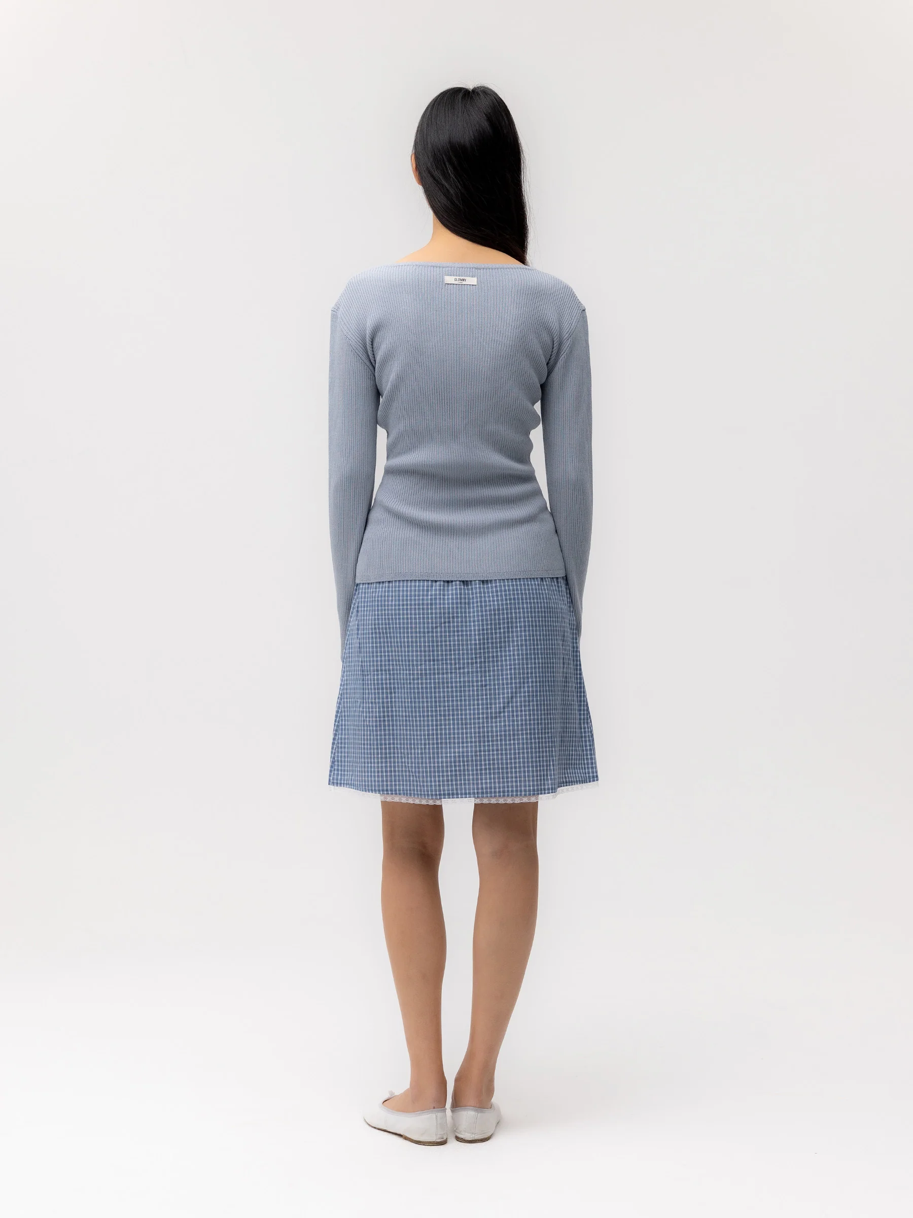 G CLASSIC RIB V-NECK KNIT - Image 16