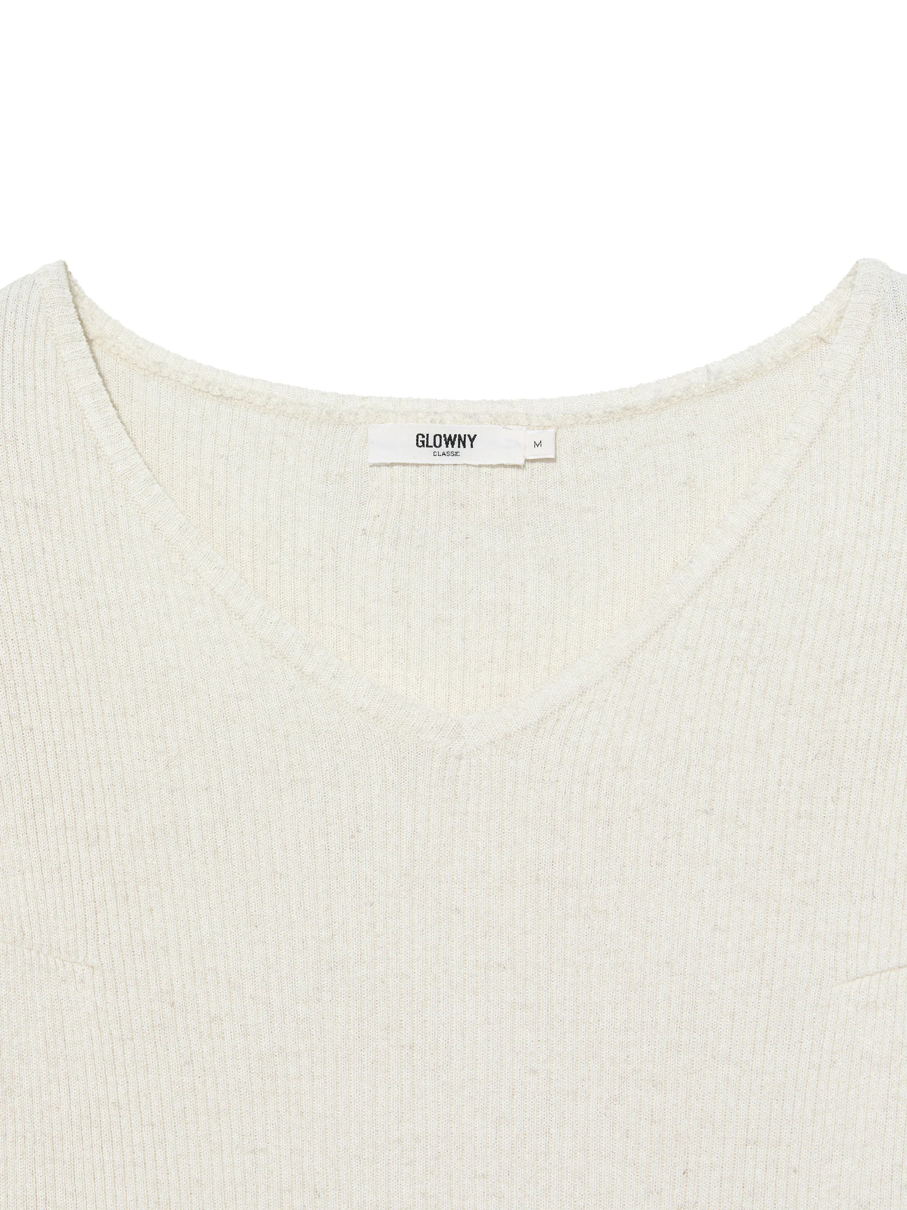 G CLASSIC RIB V-NECK KNIT - Image 7