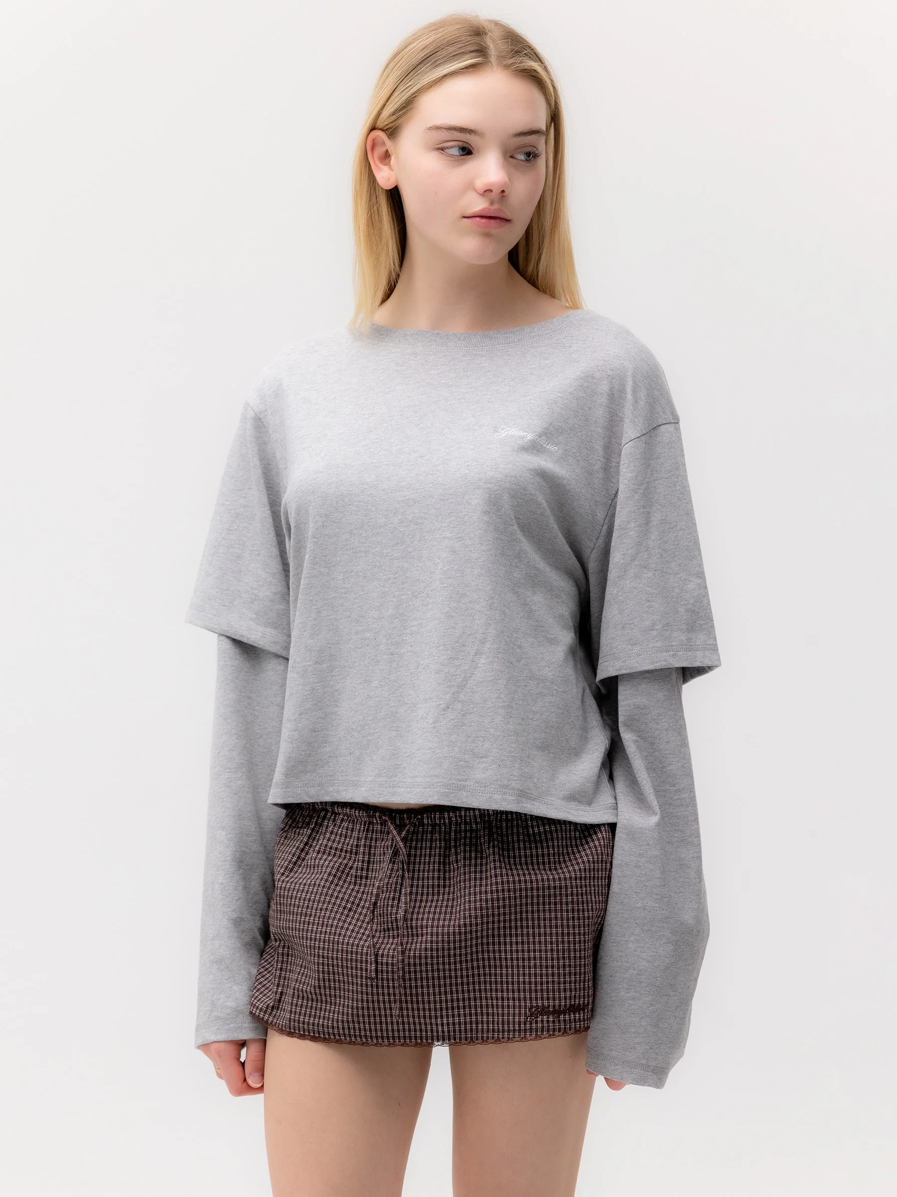 G DOUBLE SLEEVE LETTER TEE - Image 20