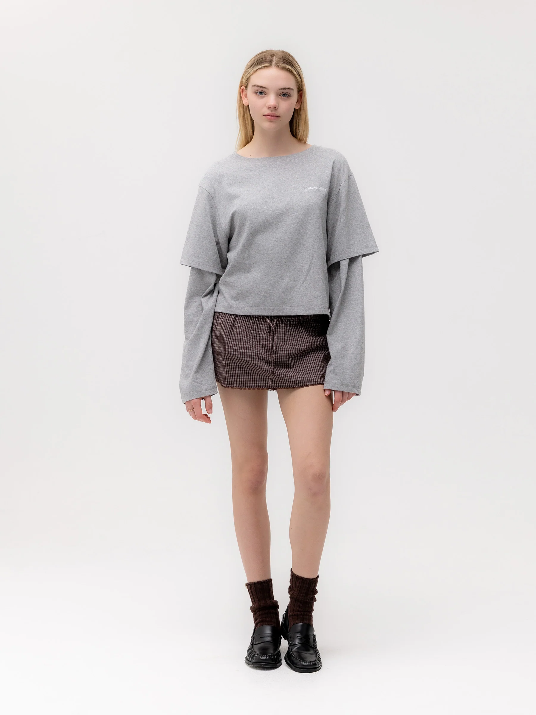 G DOUBLE SLEEVE LETTER TEE - Image 22