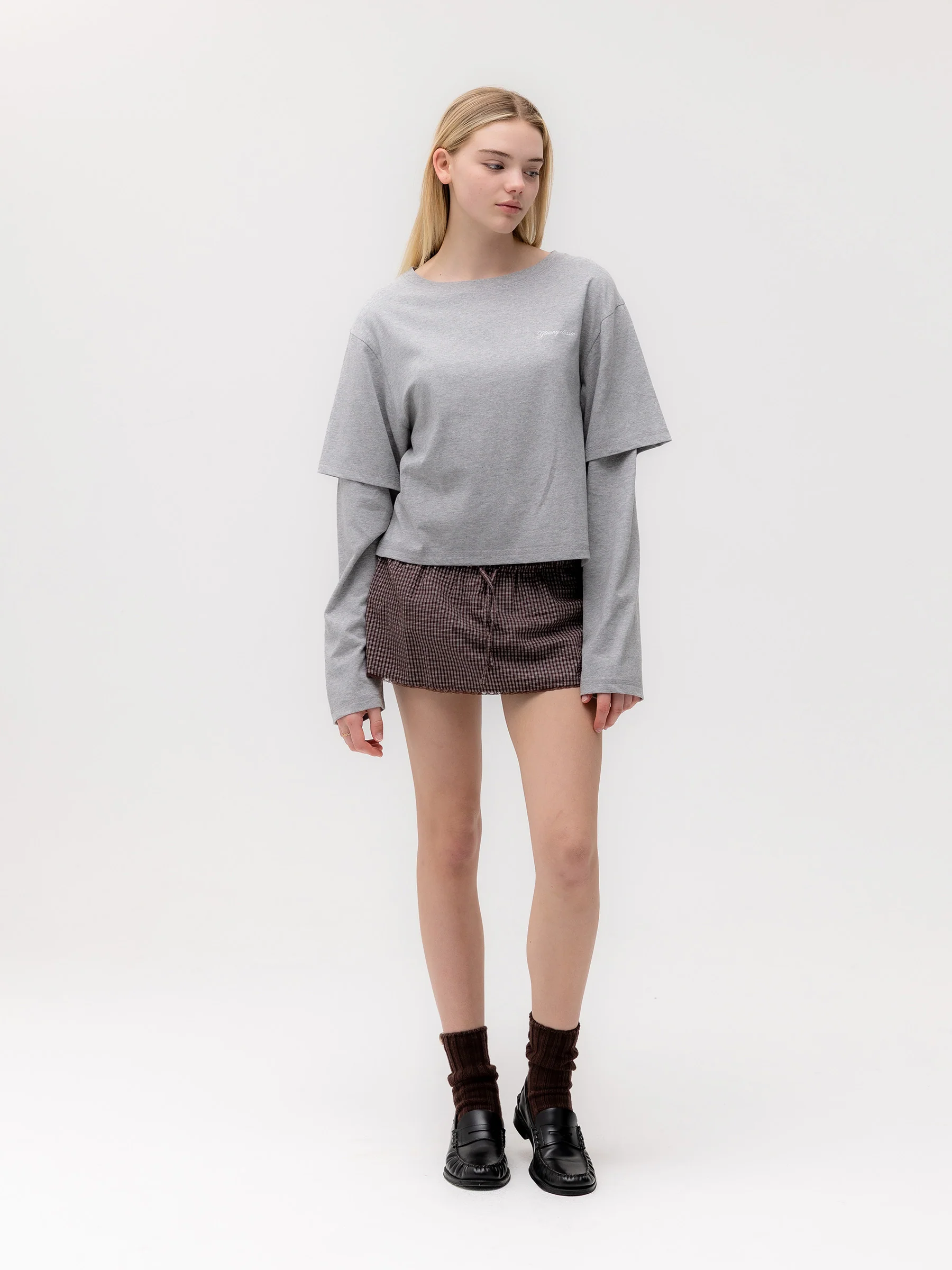 G DOUBLE SLEEVE LETTER TEE - Image 23