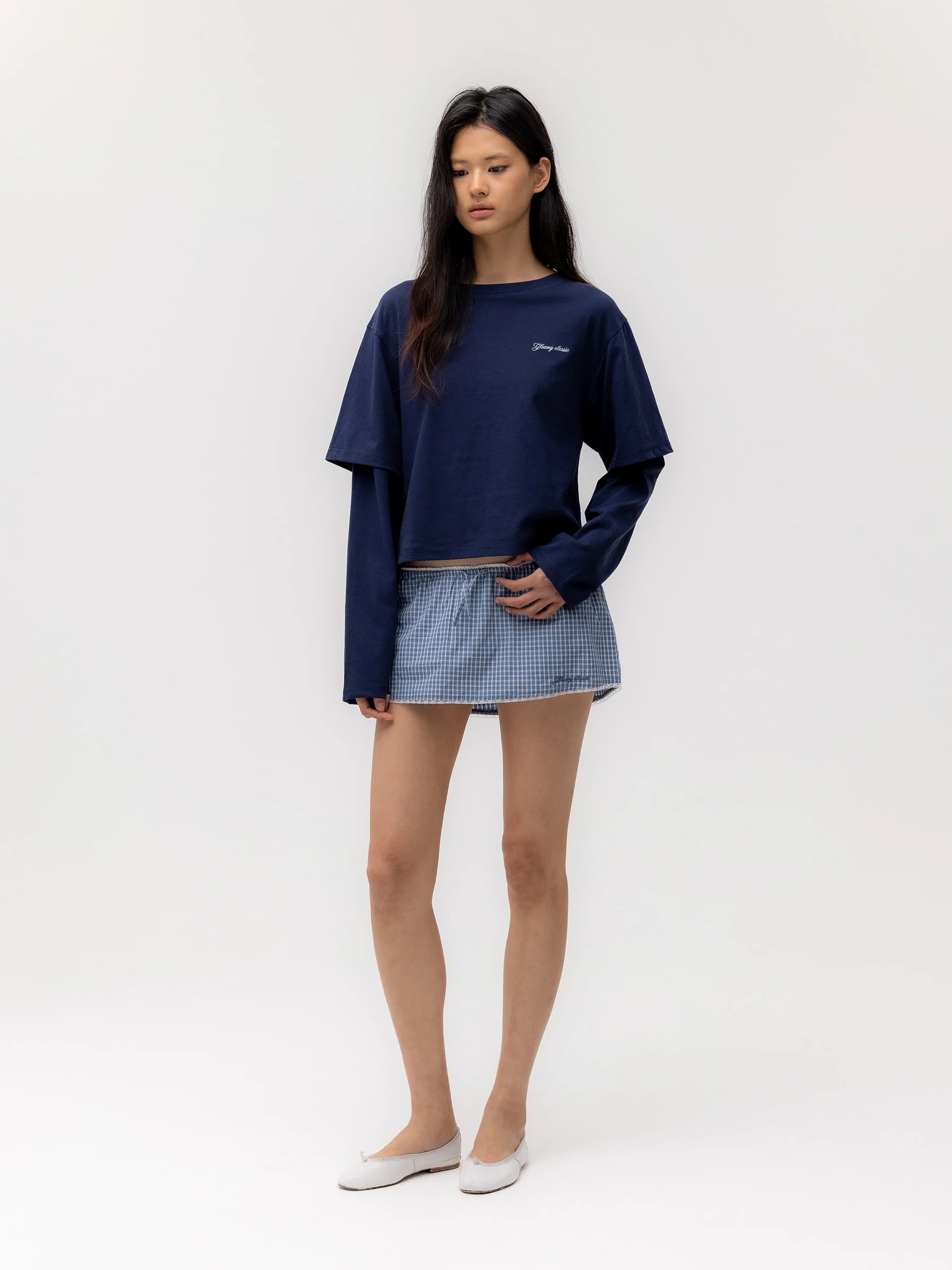 G DOUBLE SLEEVE LETTER TEE - Image 33