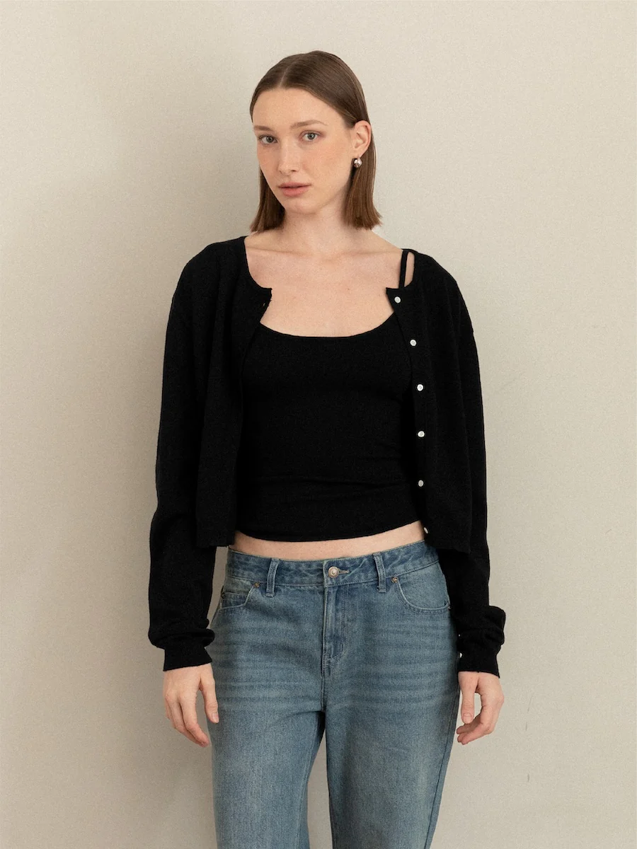 G EASY FIT KNIT CARDIGAN - Image 12