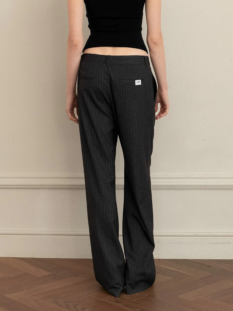 G GENTLE WIDE LEG PINSTRIPE PANTS - Image 3