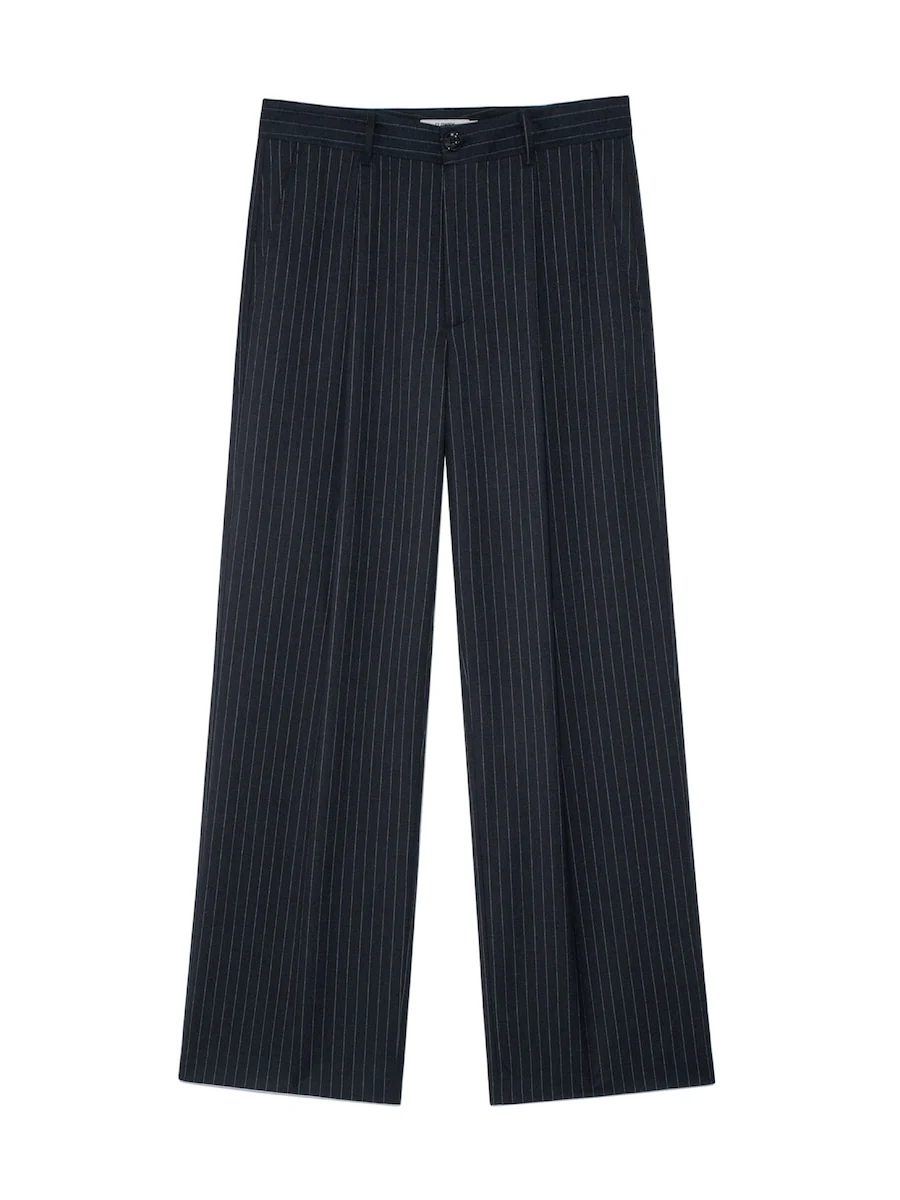 G GENTLE WIDE LEG PINSTRIPE PANTS - Image 5