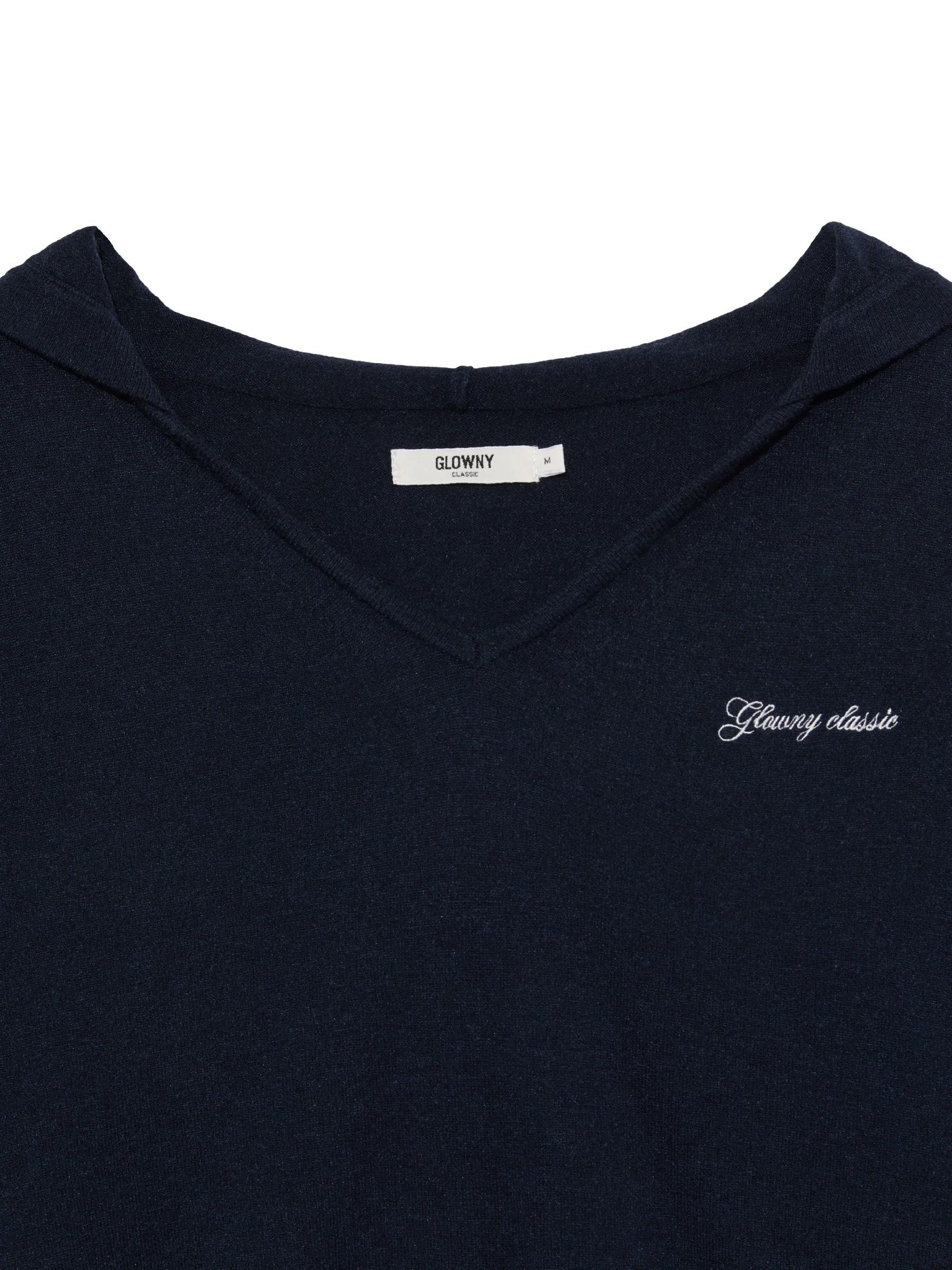 G HUG V-NECK KNIT HOODIE - Image 16