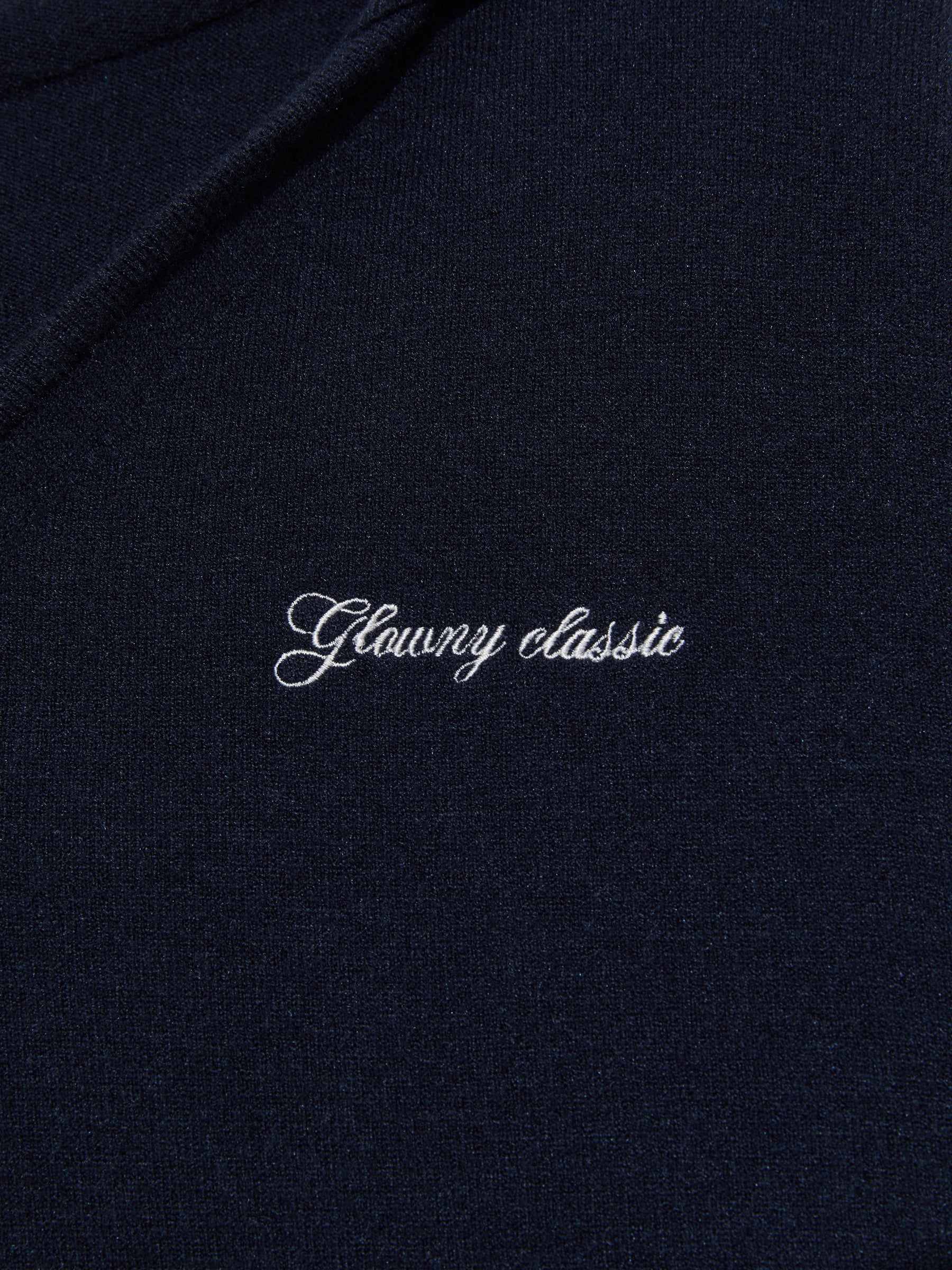 G HUG V-NECK KNIT HOODIE - Image 17