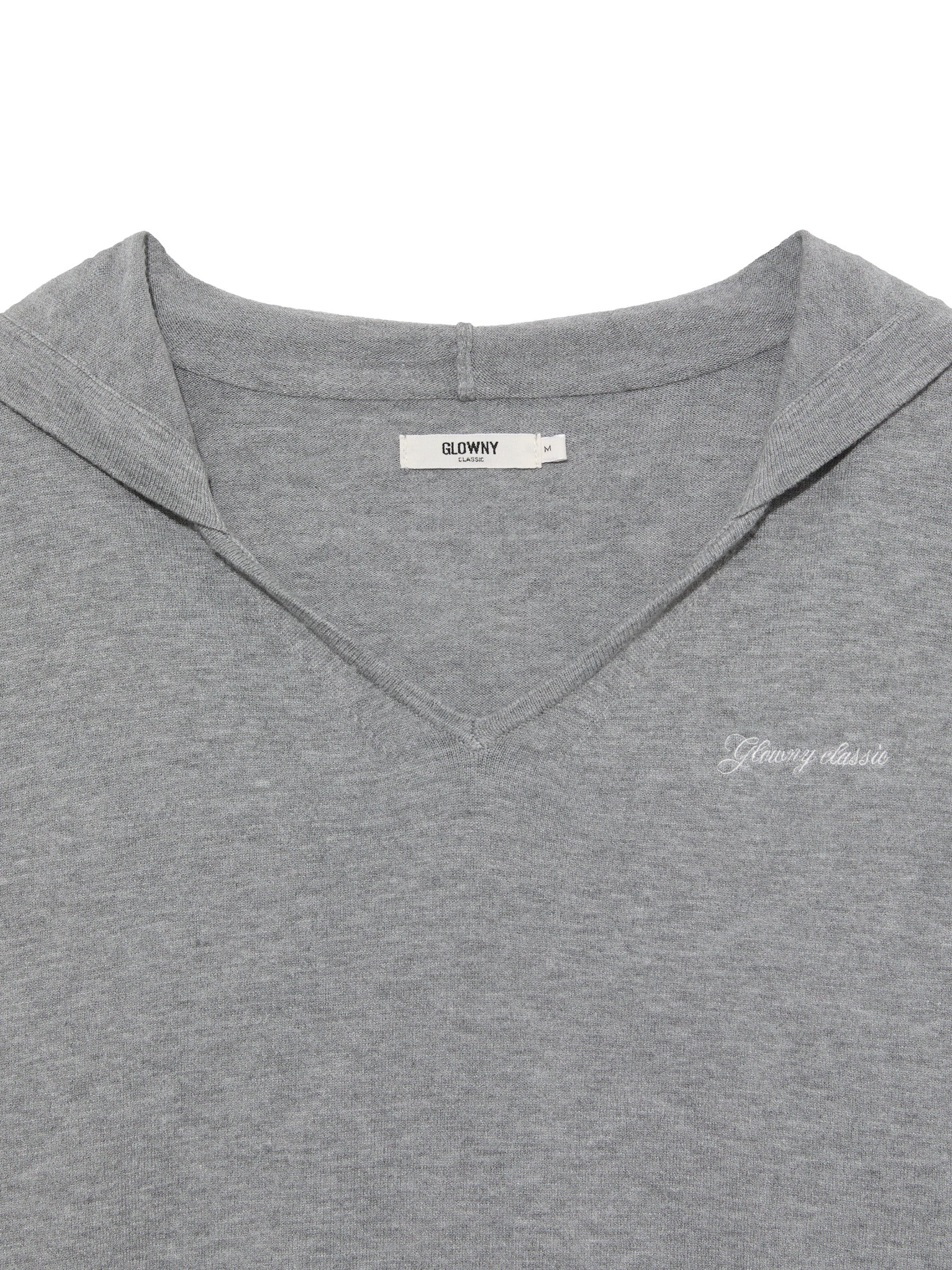G HUG V-NECK KNIT HOODIE - Image 24
