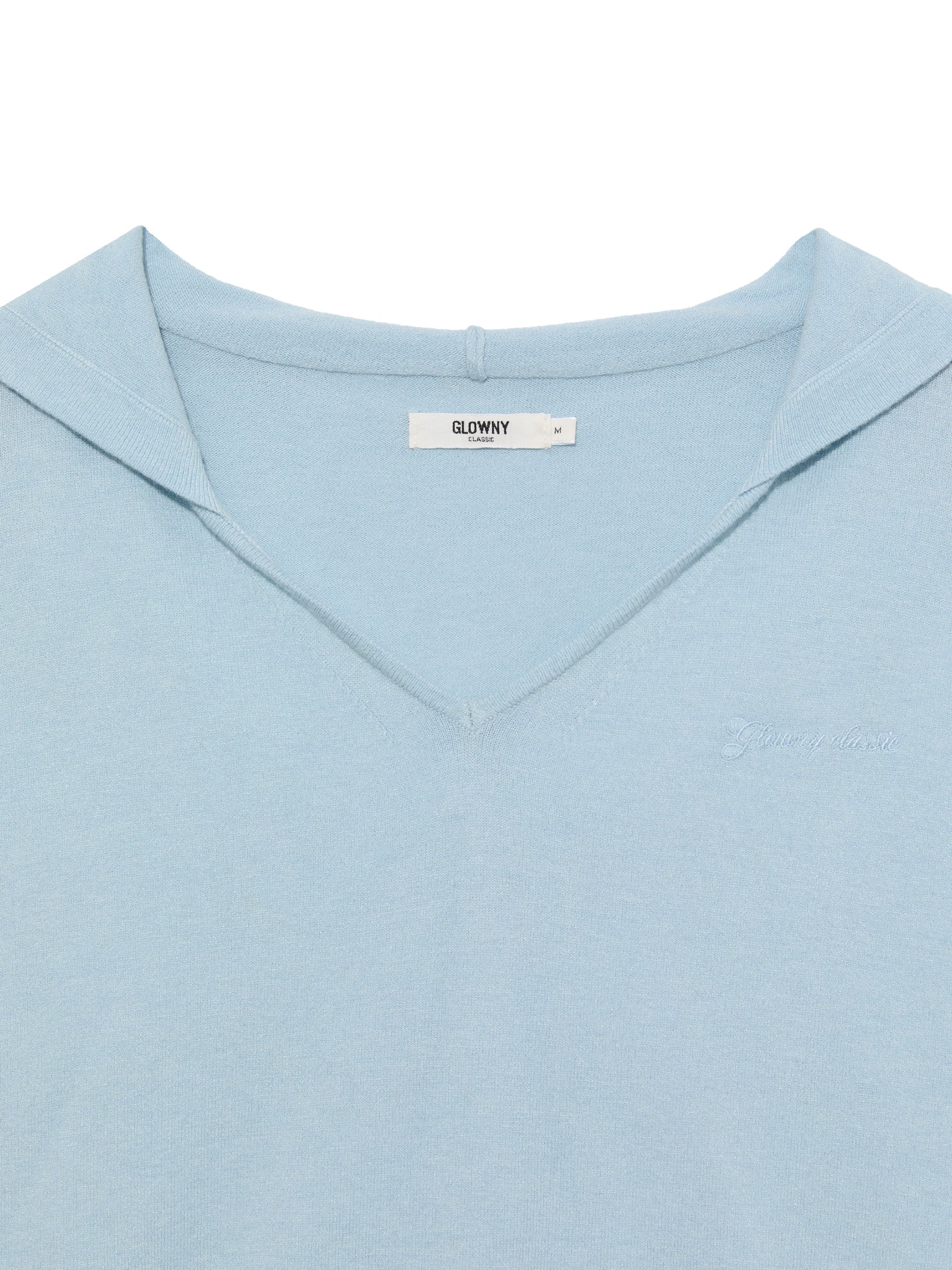 G HUG V-NECK KNIT HOODIE - Image 33