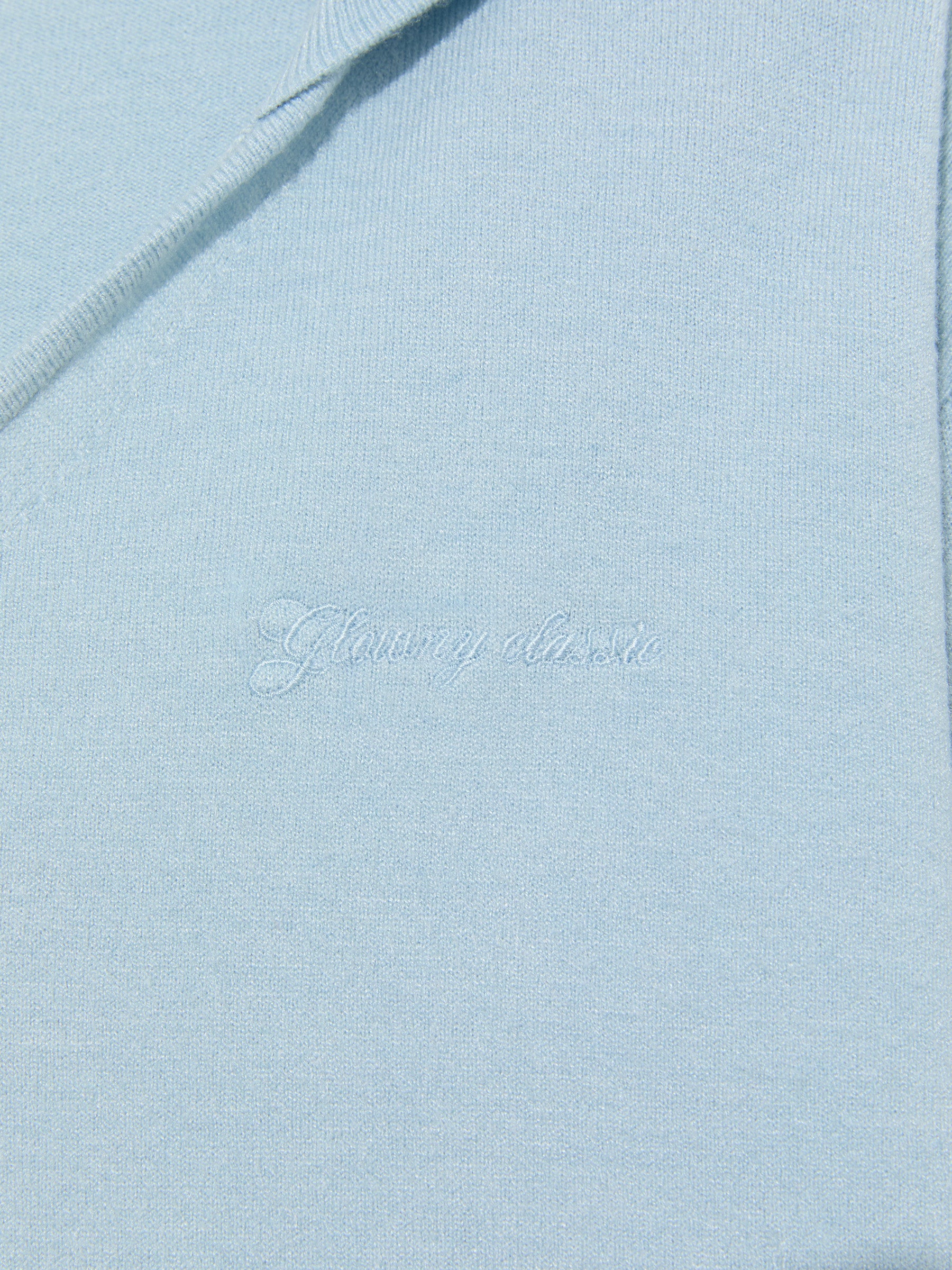 G HUG V-NECK KNIT HOODIE - Image 34