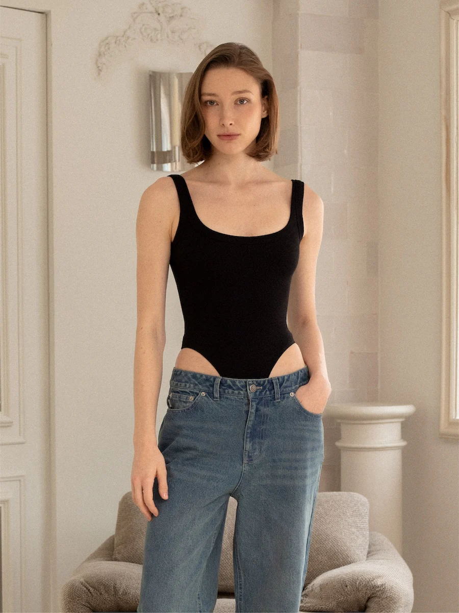 G SCOOP NECK BODYSUIT - Image 8