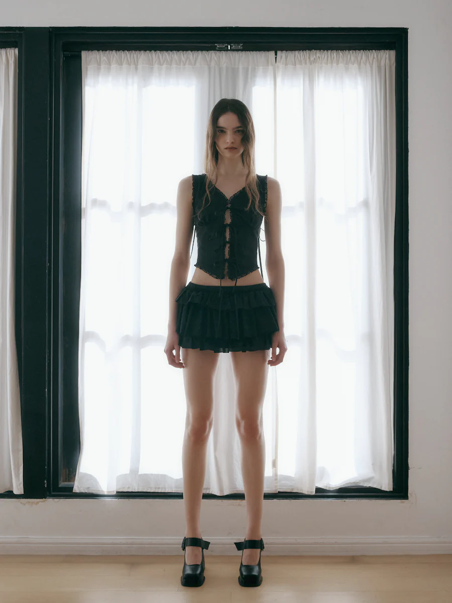 GIRLFRIEND RUFFLE MINI SKIRT - Image 7