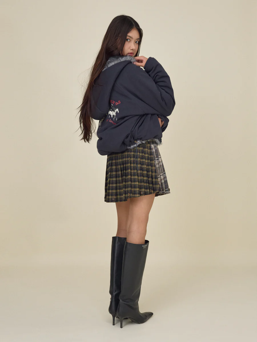 HAZE TWOTONE PLEATED SKIRT - Image 12