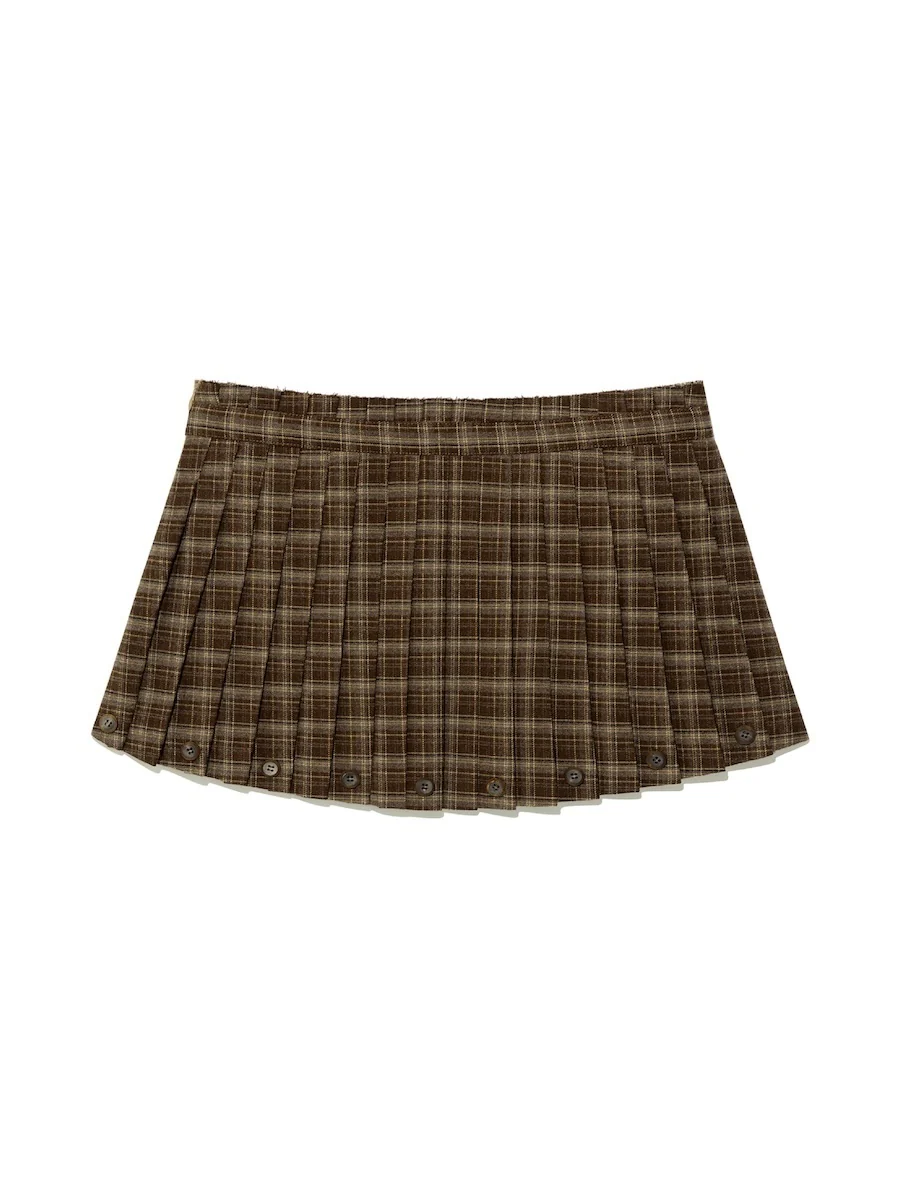 HAZE TWOTONE PLEATED SKIRT - Image 3