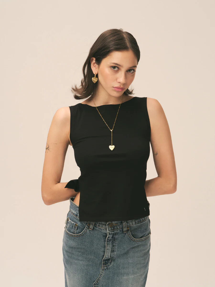 HILL SLIT SLEEVELESS TOP - Image 5