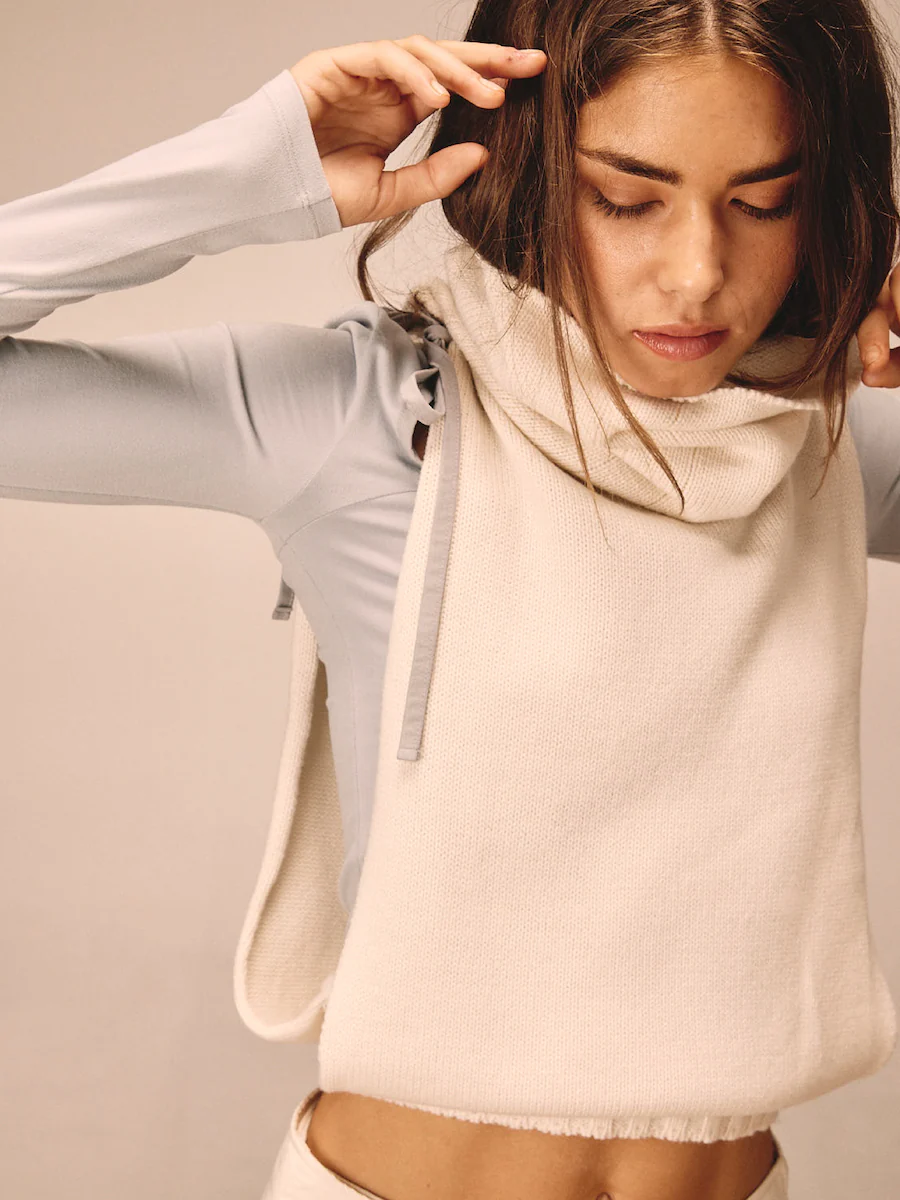 JONES BALACLAVA WOOL KNIT VEST - Image 7