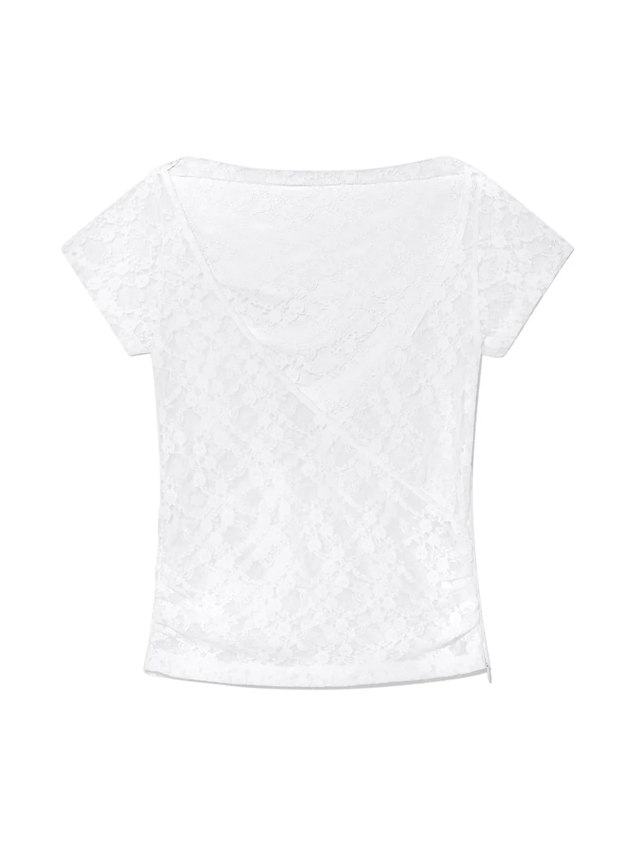 LUSH SWIRL LACE TEE - Image 13