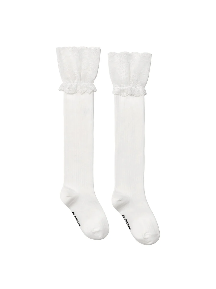 POSH LACE KNEE SOCKS - Image 3