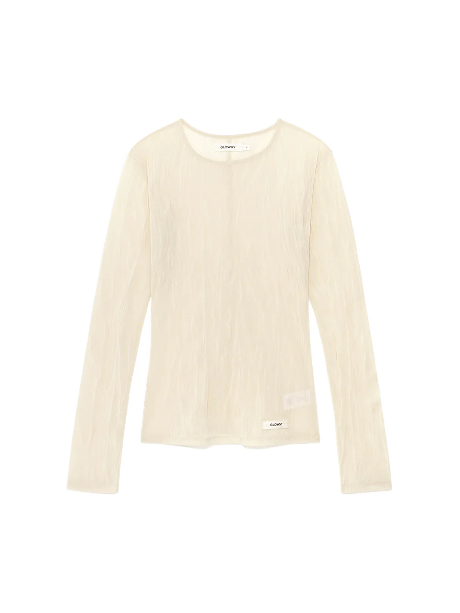 SHEER LONG SLEEVE TOP