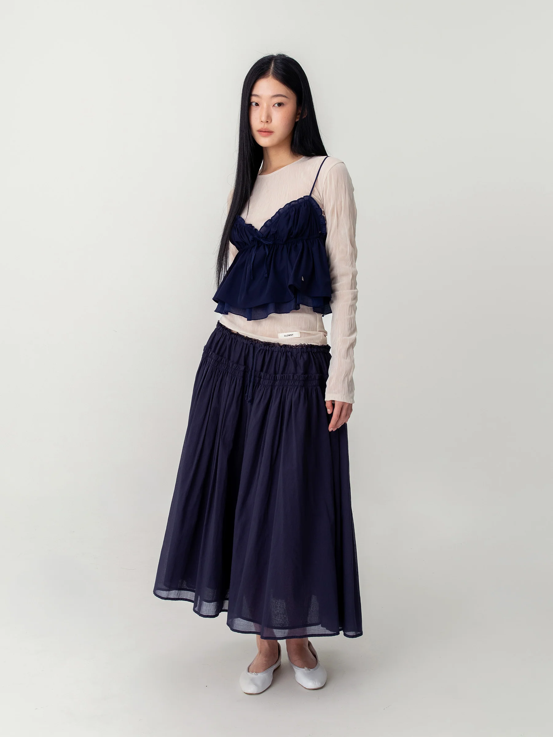 SHEER LONG SLEEVE TOP - Image 4