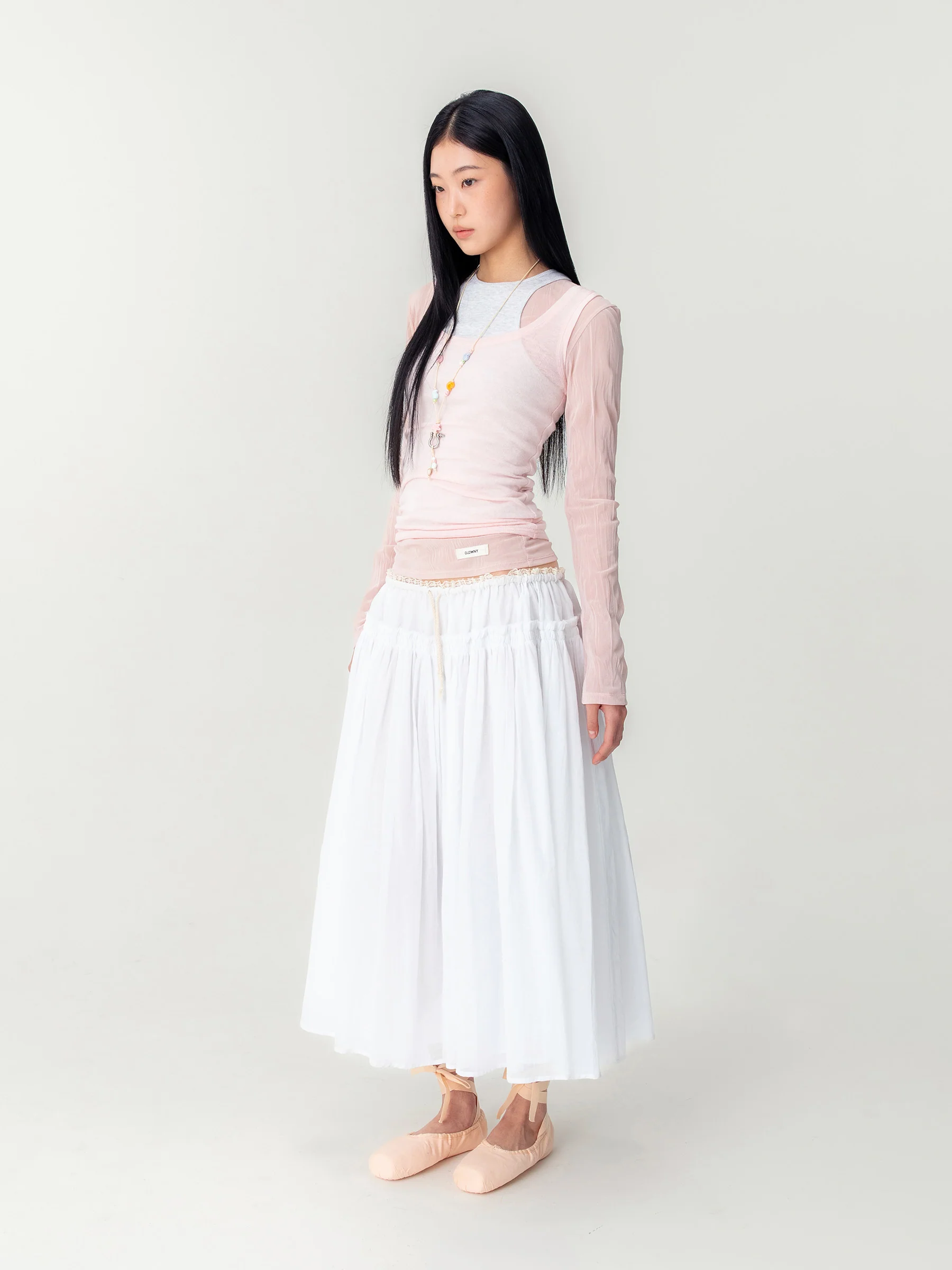 SHEER LONG SLEEVE TOP - Image 6