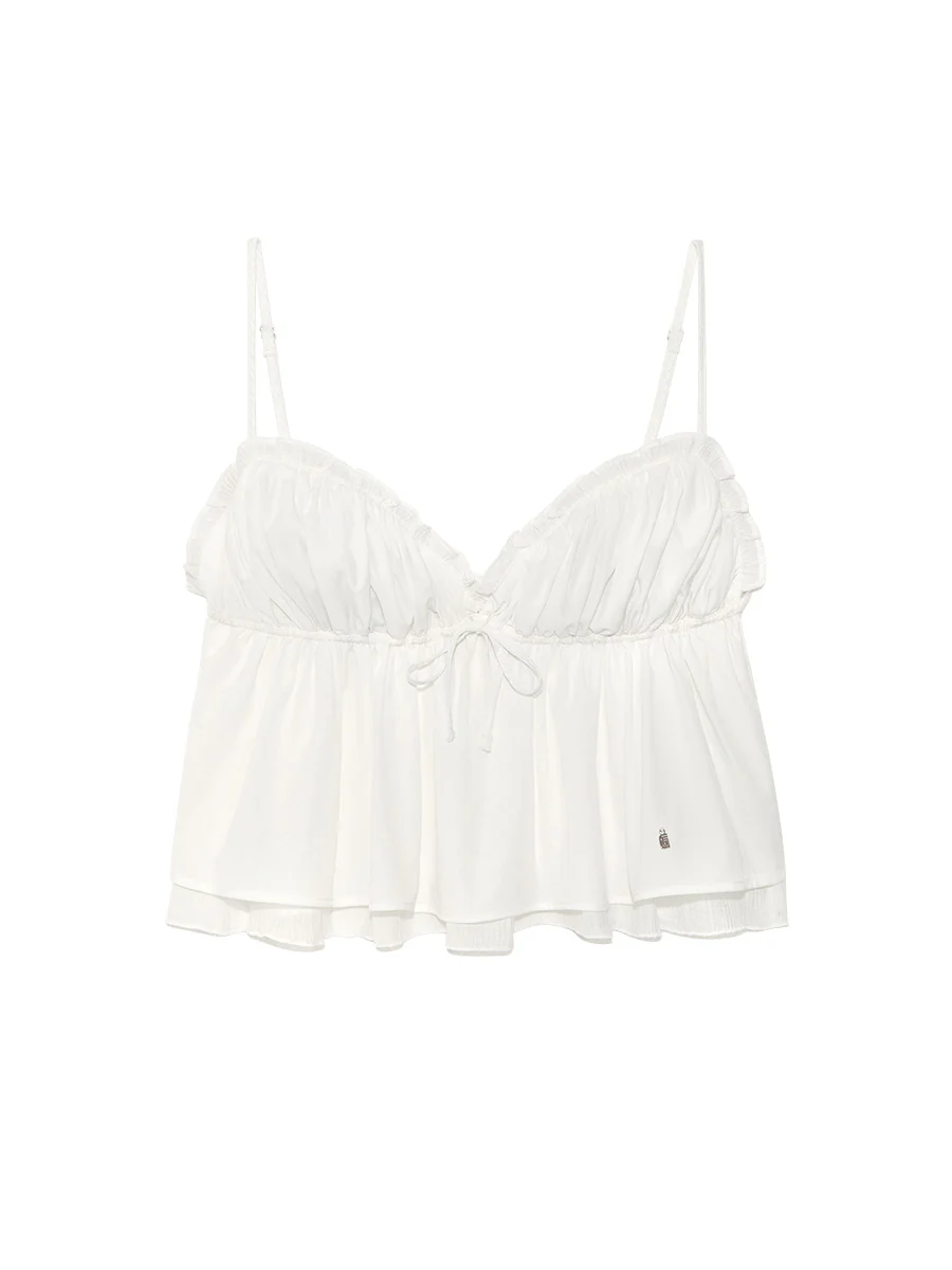 SHIRRED CRINKLE BUSTIER