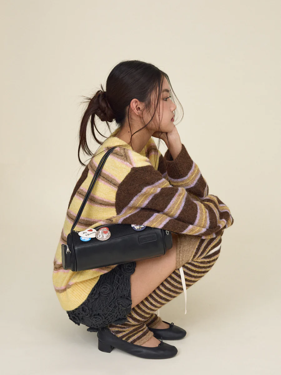 SUNDAE STRIPE KNIT WARMER - Image 3