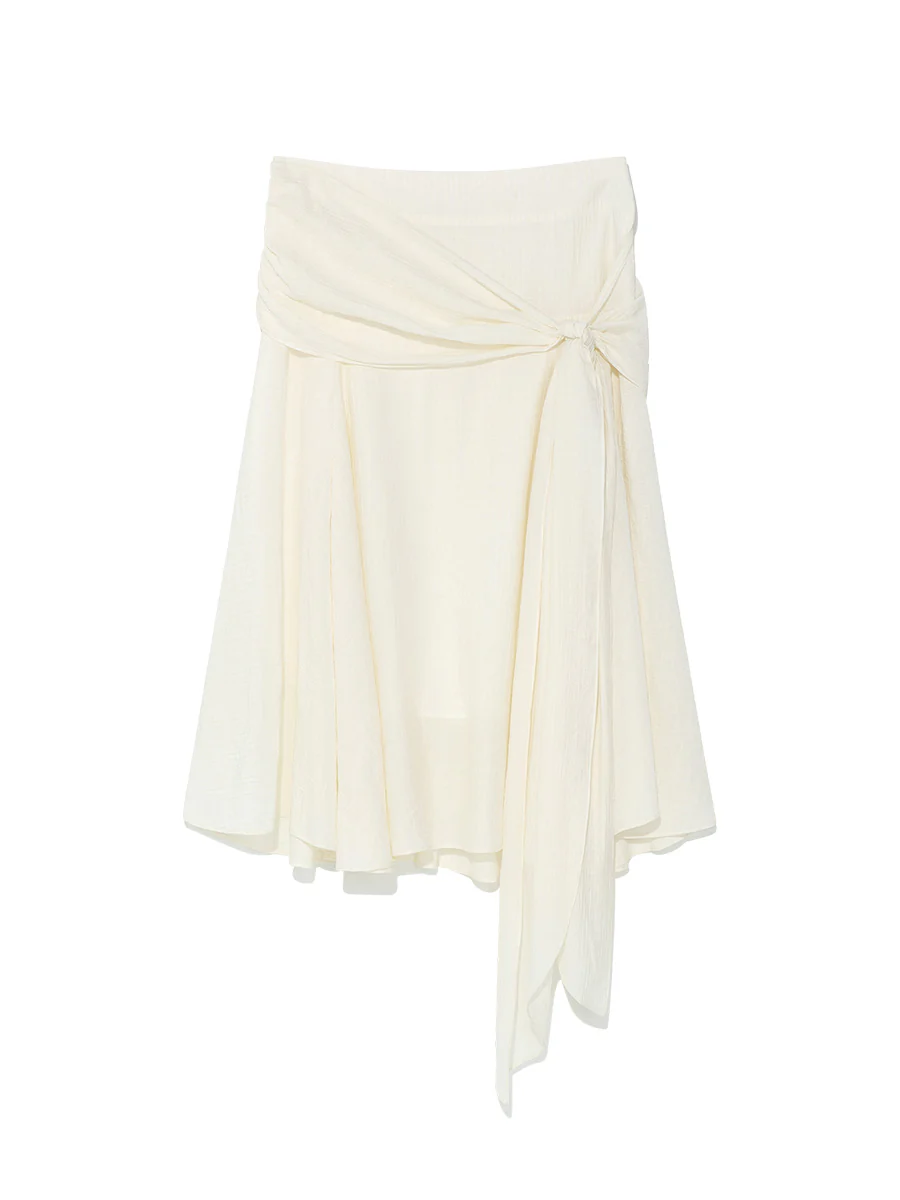SUNSET DRAPE MIDI SKIRT