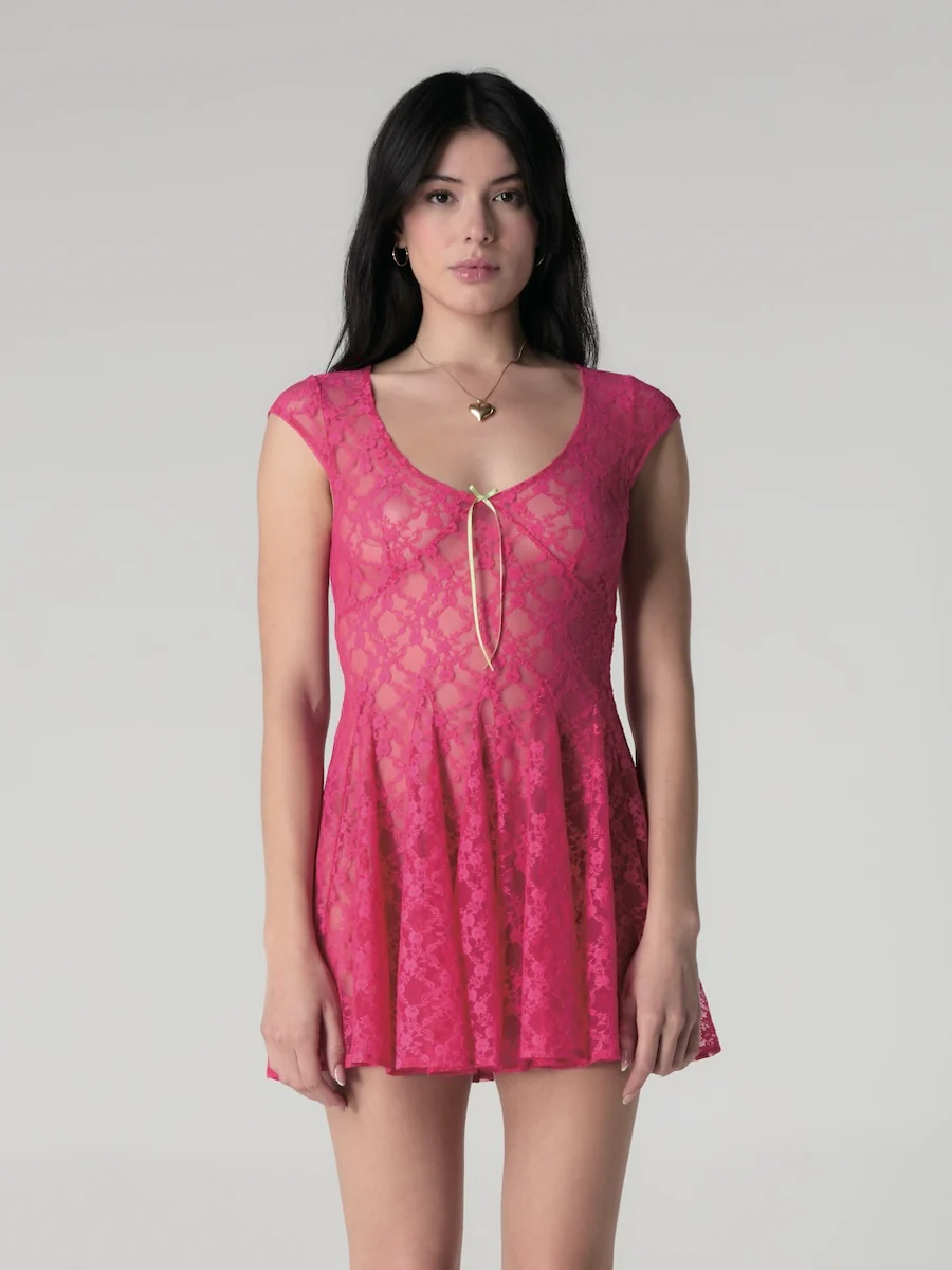 WHISPER LACE MINI DRESS - Image 12